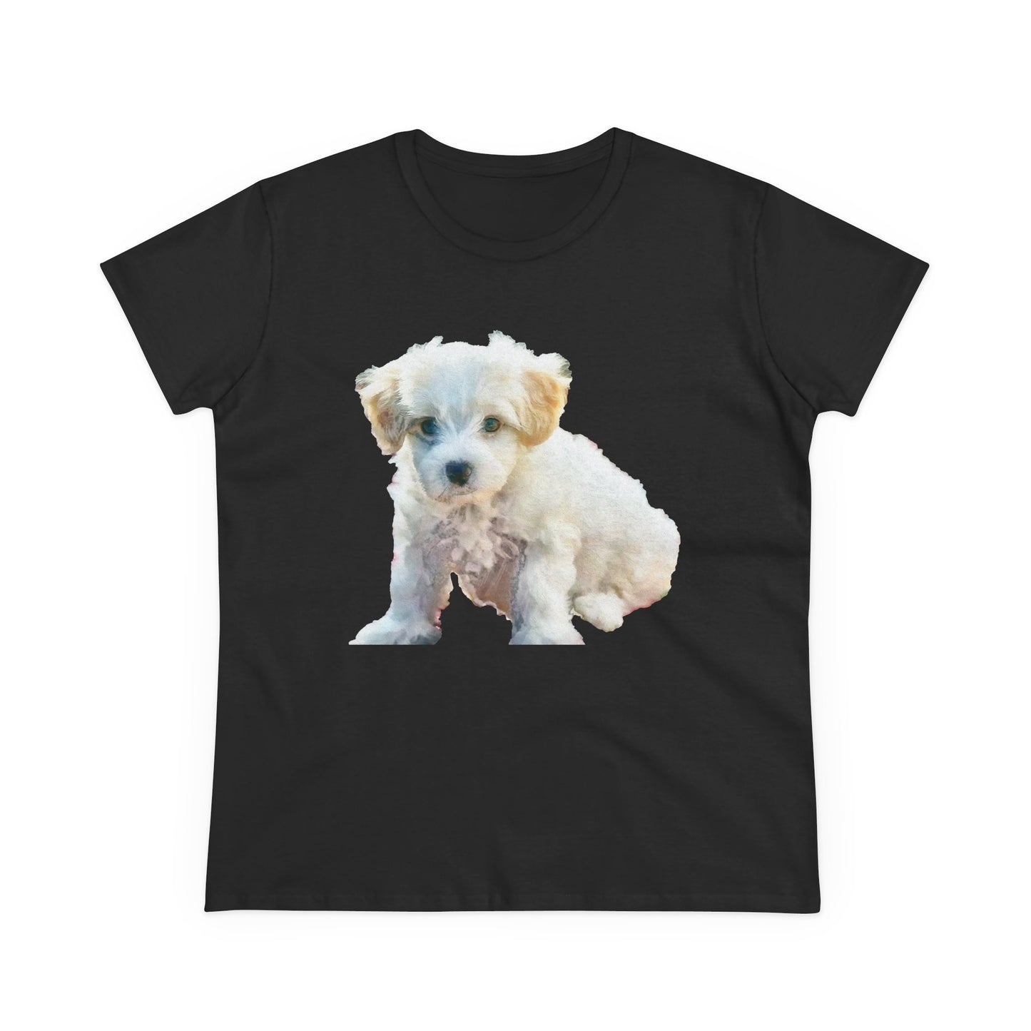 Bichon Frise Women's Midweight Cotton Tee
