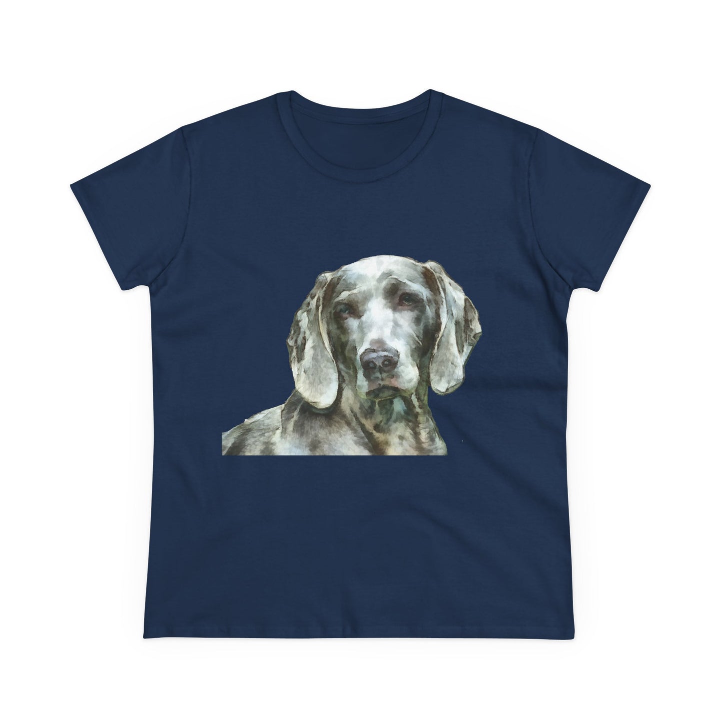 Weimaraner 'Greyson' Women's Midweight Cotton Tee