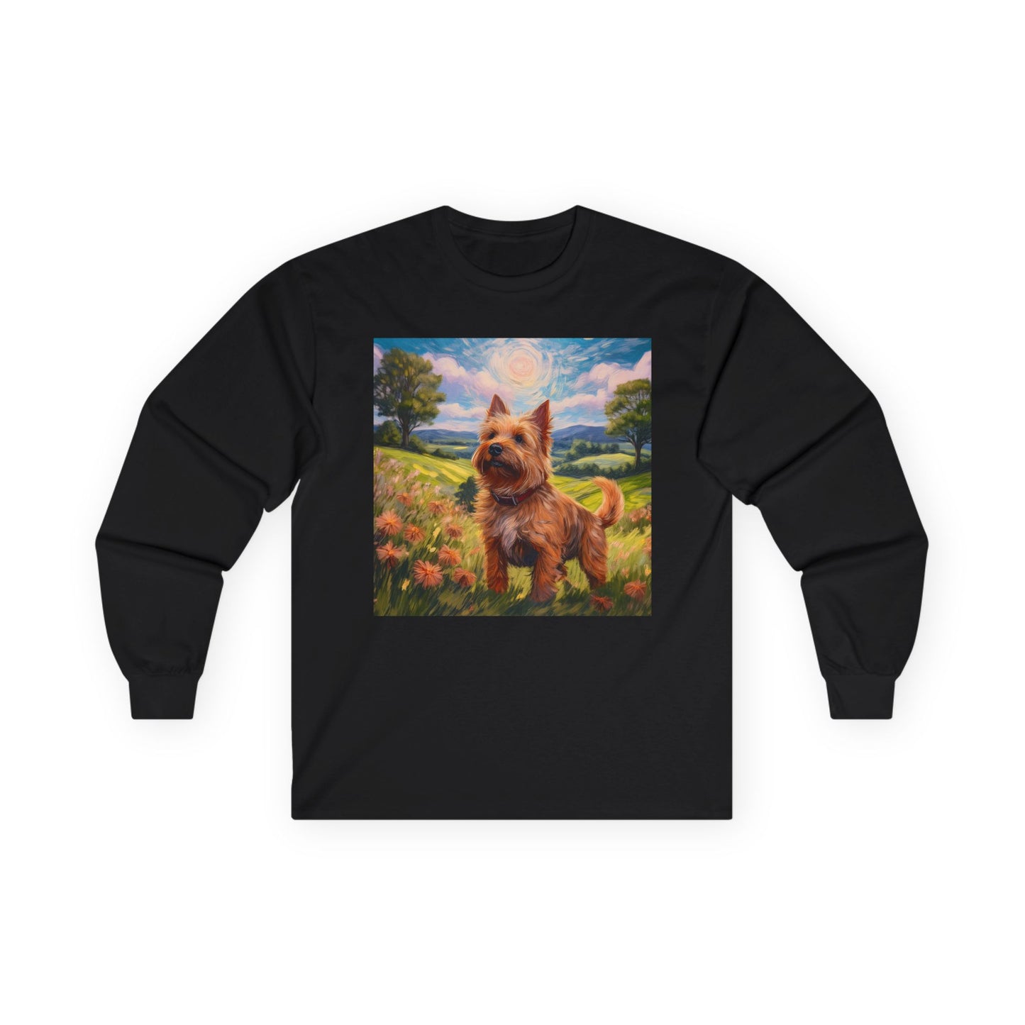 Norwich Terrier Unisex Cotton Long Sleeve Tee