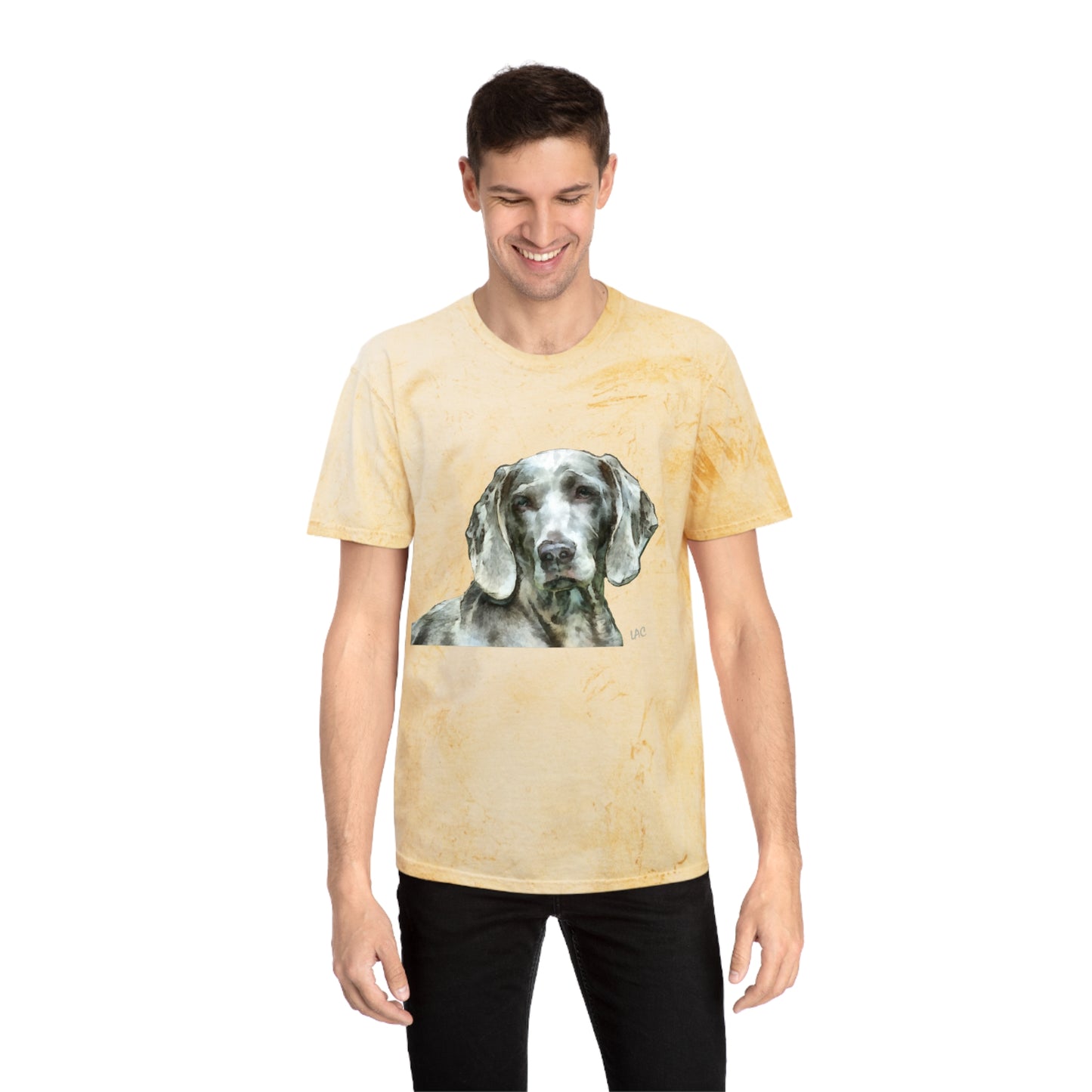 Weimaraner "Greyson" Unisex Cotton Color Blast T-Shirt