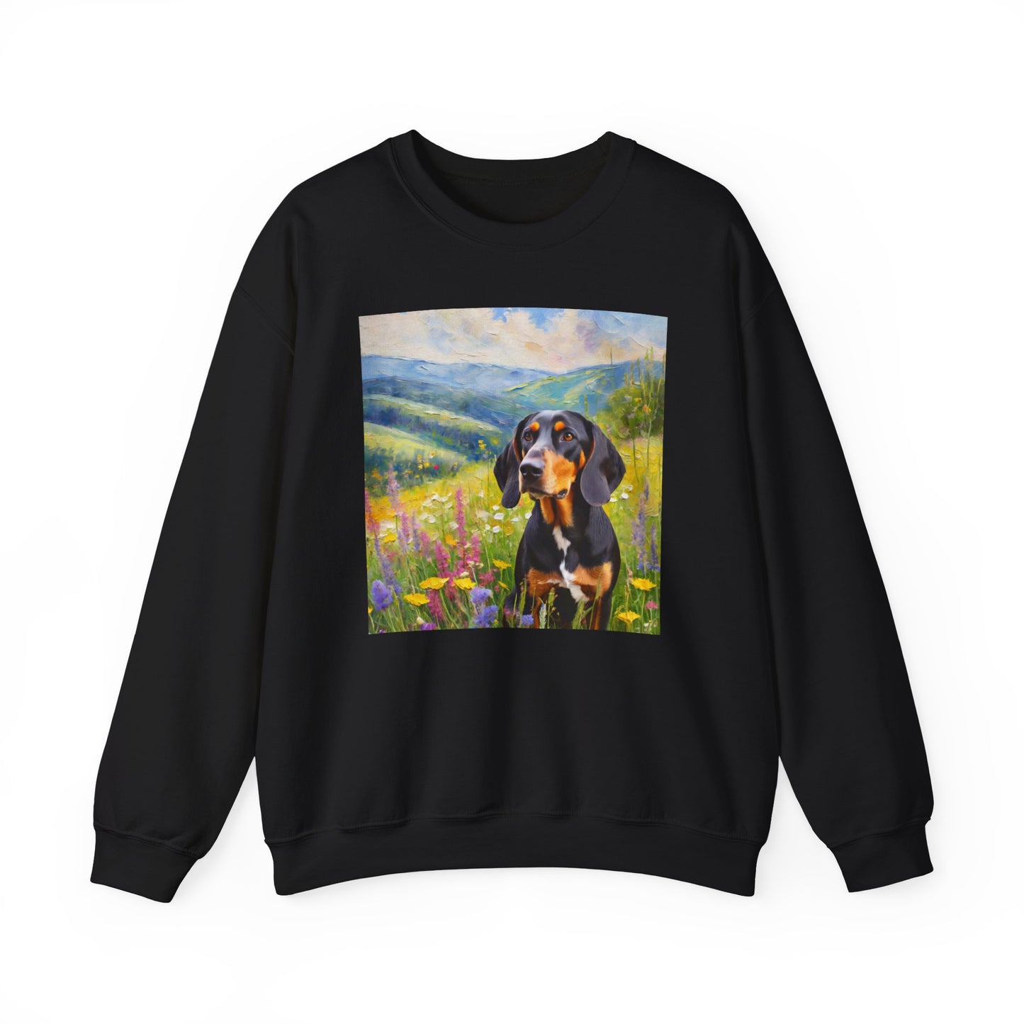 Black & Tan Coonhound Unisex 50/50 Crewneck Sweatshirt