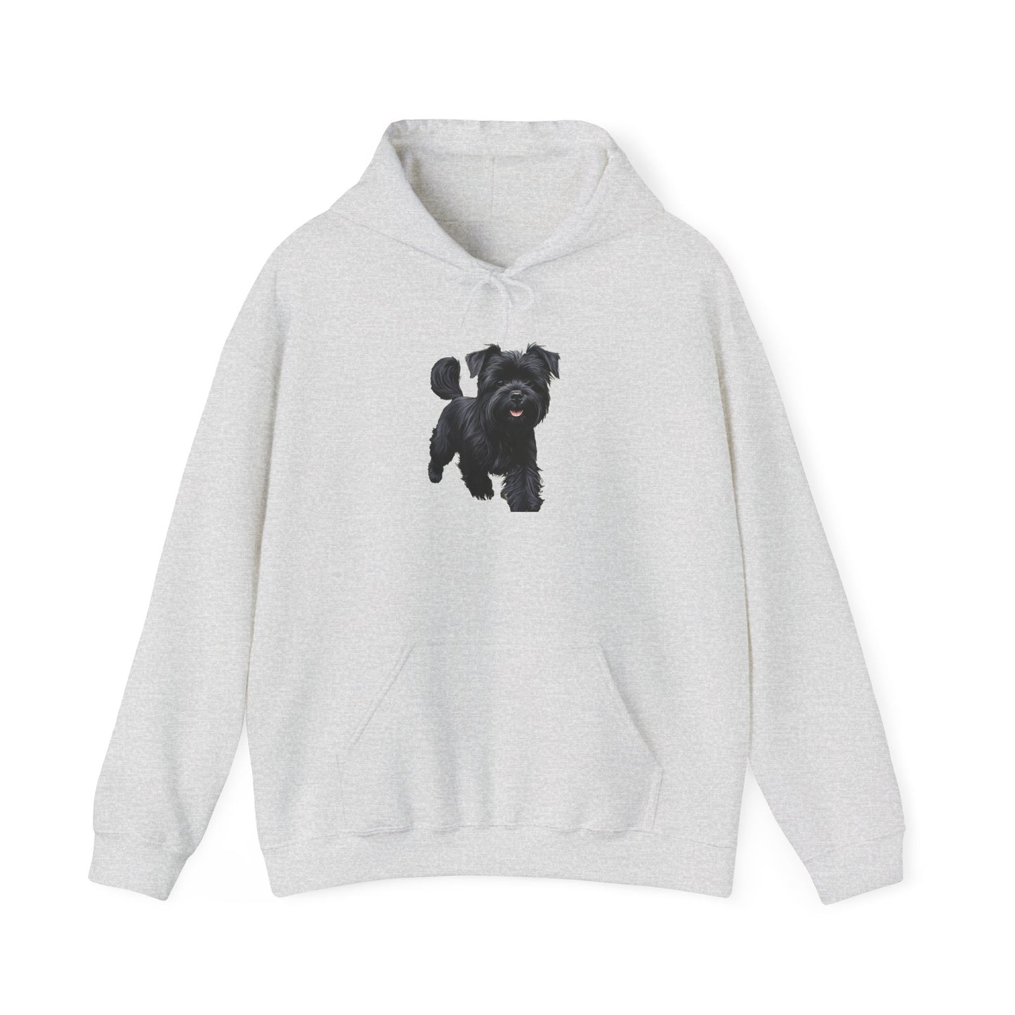 Affenspinscher Unisex 50/50 Hooded Sweatshirt: A Playful Embrace of Comfort