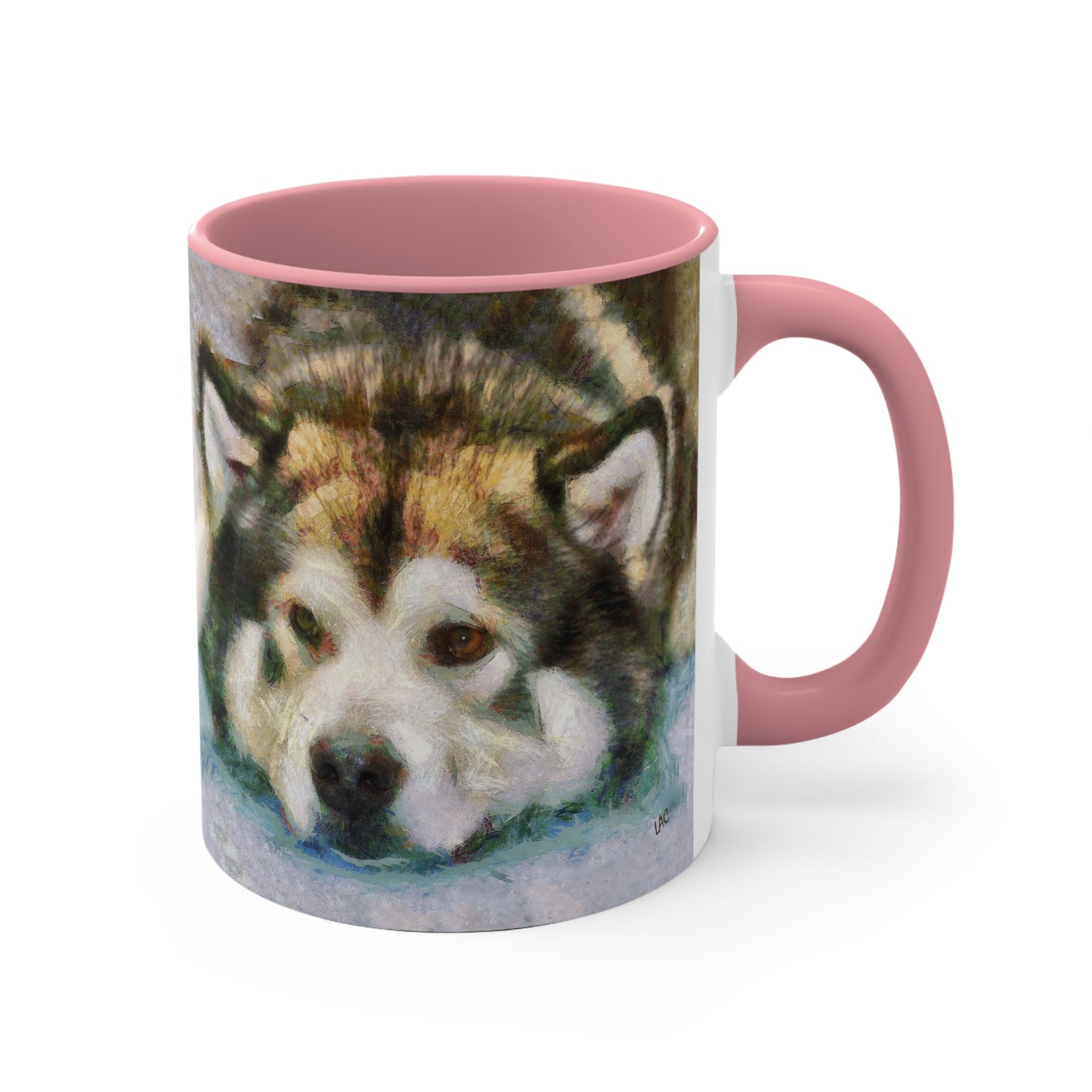 Alaskan Malamute Accent Coffee Mug, 11oz