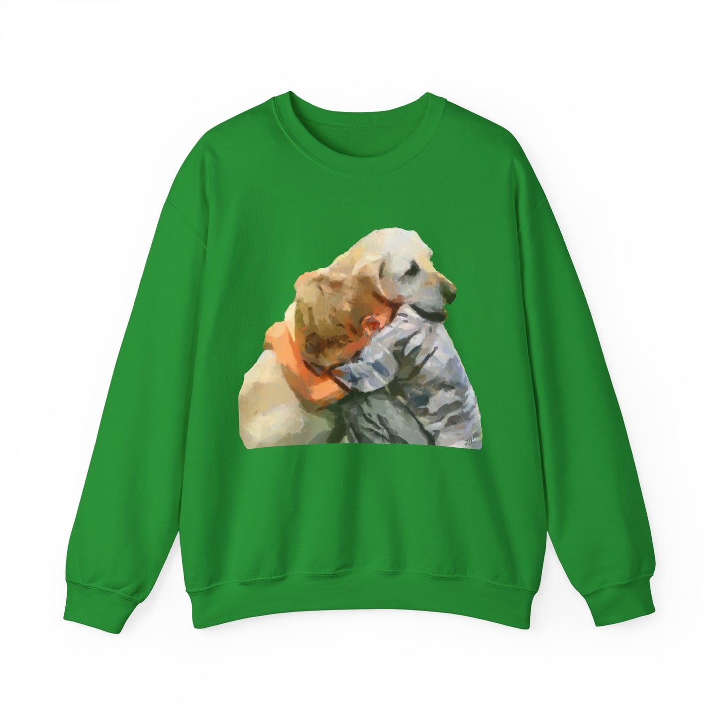 Yellow Labrador Retriever Unisex Crewneck Sweatshirt