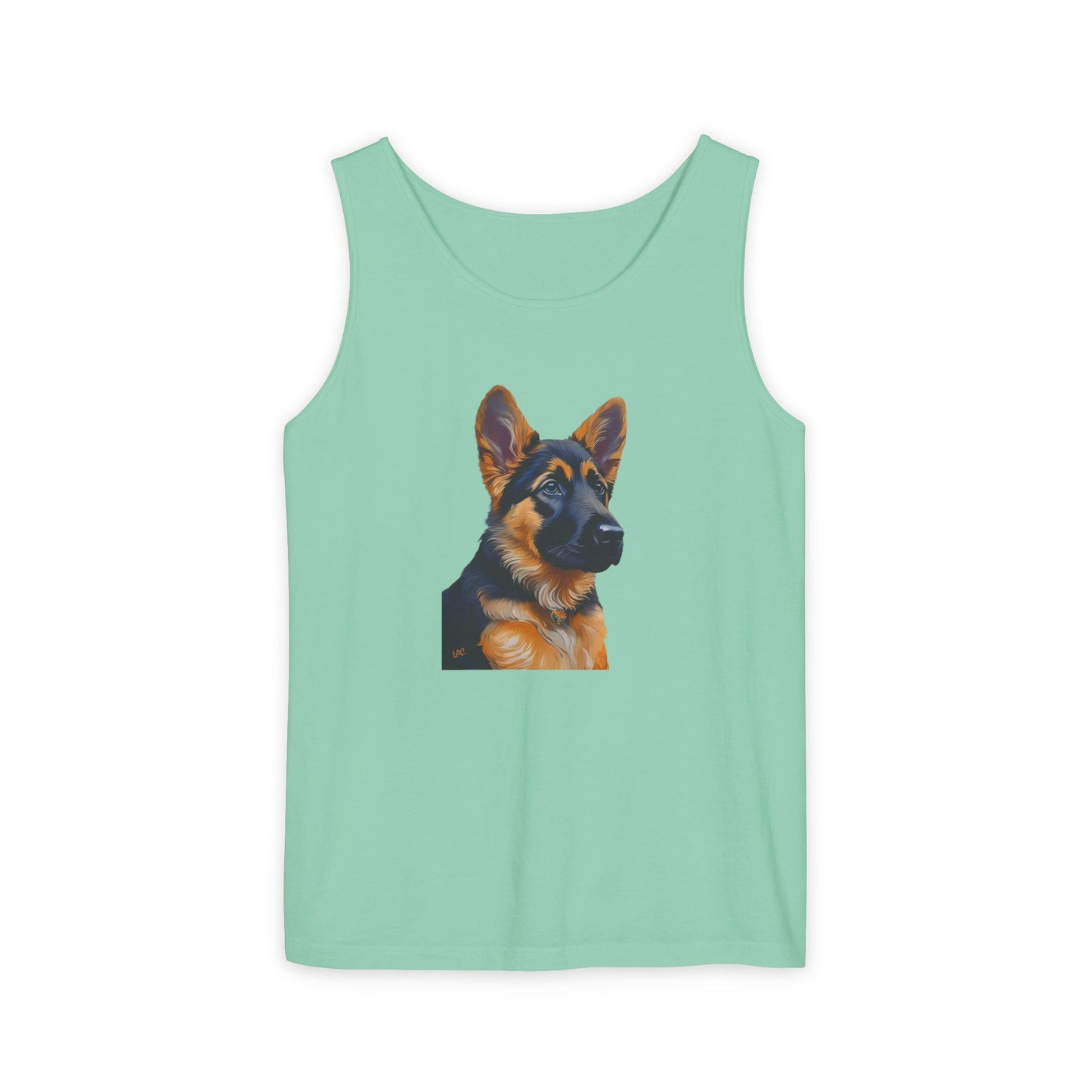 German Shepherd Puppy Unisex Relaxed Fit Tank Top