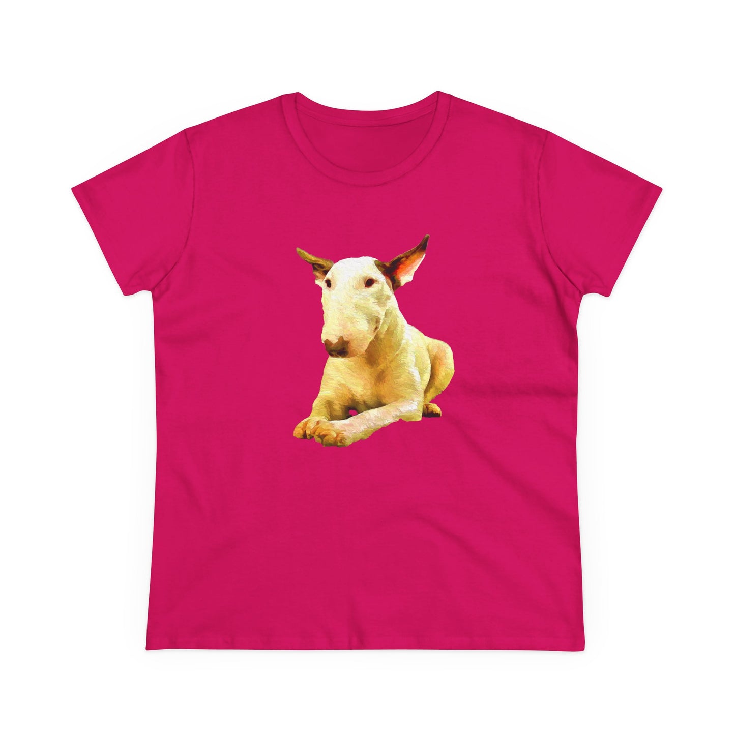 English Bull Terrier 'Sacha' Women's Midweight Cotton Tee