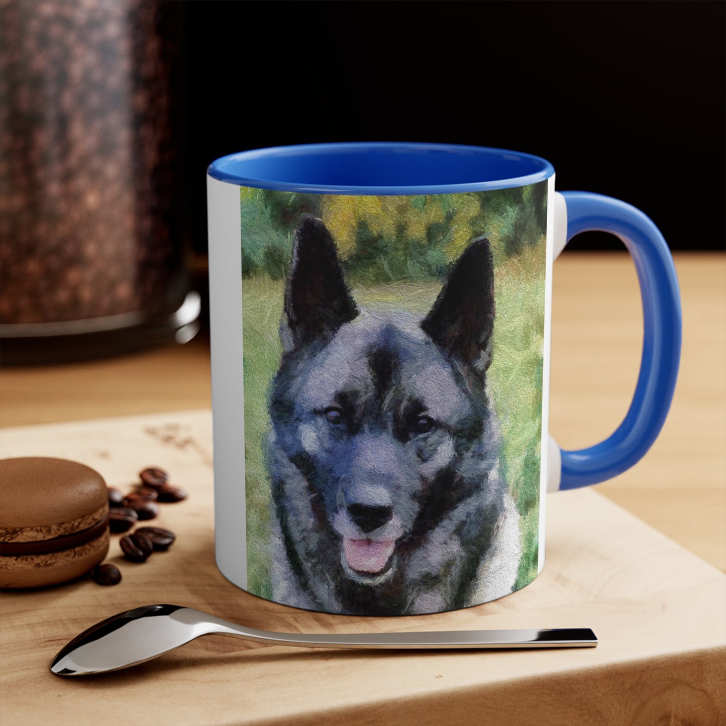 Norwegian Elkhound Accent Coffee Mug, 11oz