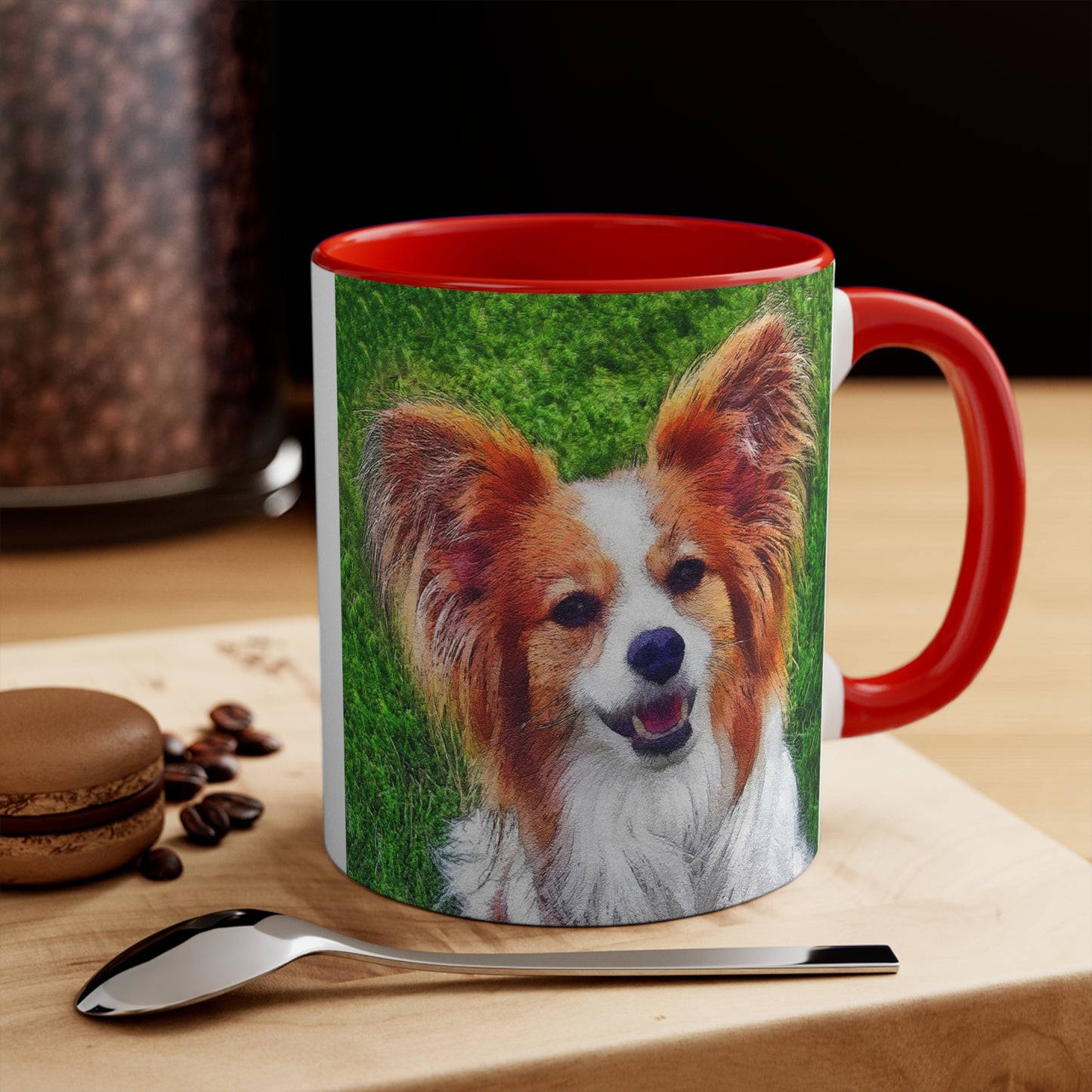Papillon Ceramic Accent Coffee Mug, 11oz