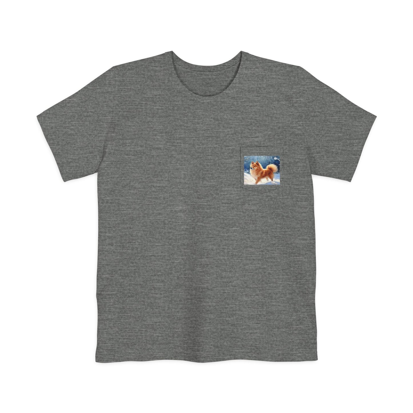 Finnish Spitz Unisex Pocket T-Shirt