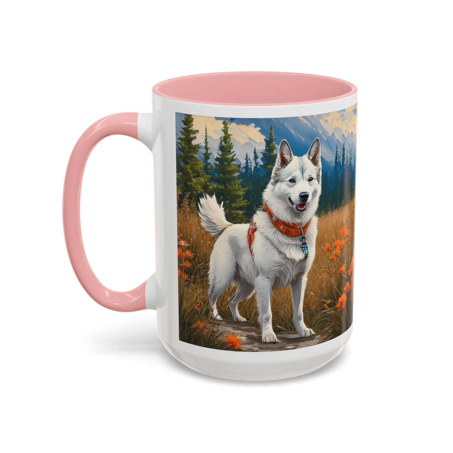 Yakutian Laika - Ceramic Accent Coffee Mug - 2 Sizes