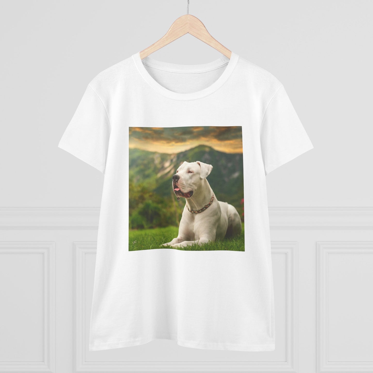 Dogo Argentino Women's Midweight Cotton Tee
