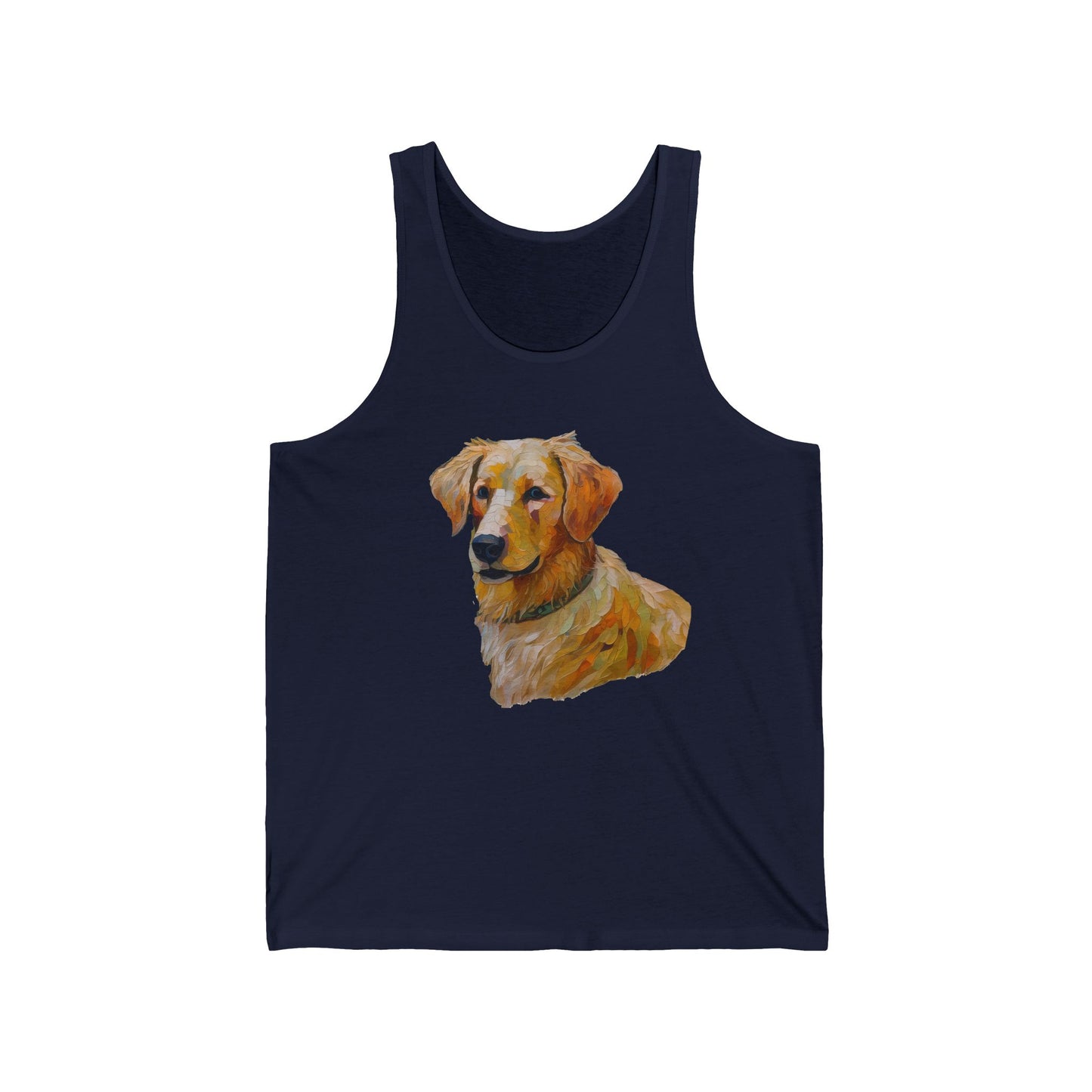 Golden Retriever Puppy Unisex Jersey Tank