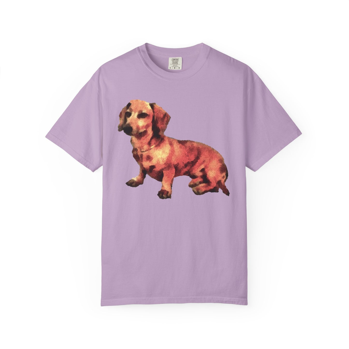 Dachshund 'Simone' Unisex Relaxed Fitted Garment-Dyed T-shirt