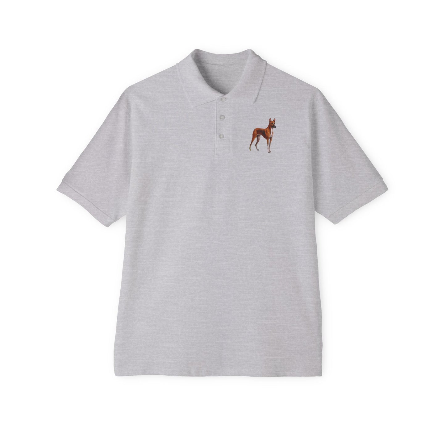 Azawakh Men's Piqué Polo Shirt: Elegance in Motion