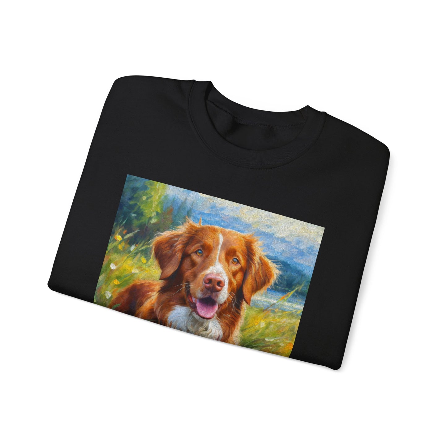 Dixie the Nova Scotia Duck Tolling Retriever 50/50 Crewneck Sweatshirt