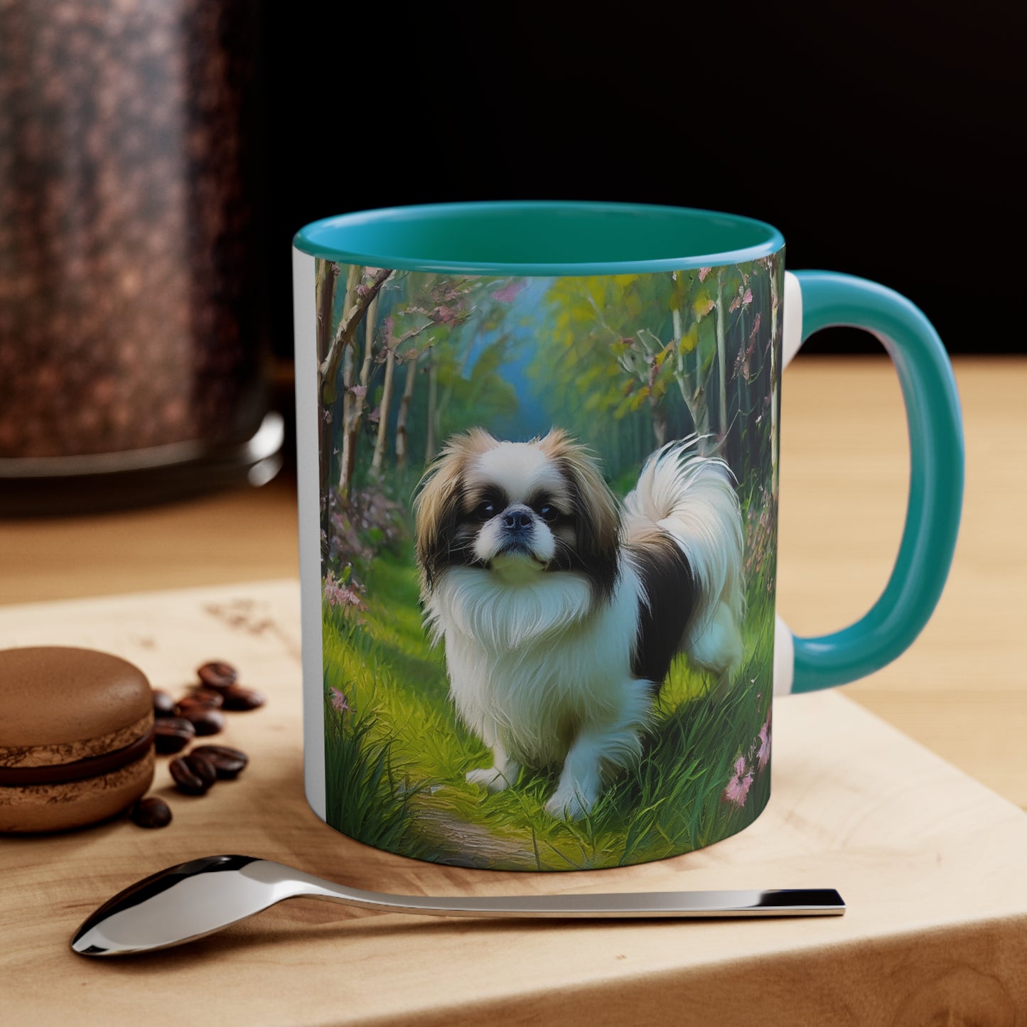 Japanese Chin 11oz Ceramic Accent Mug