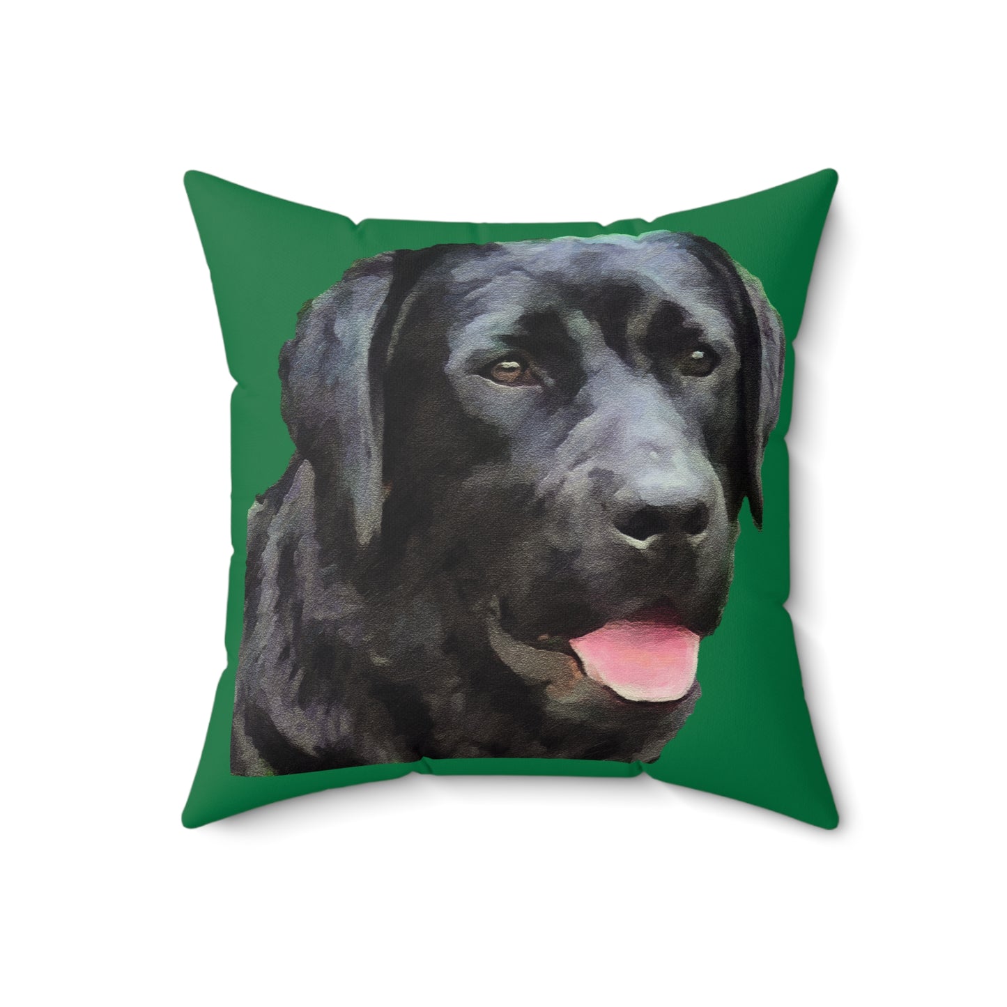 Labrador Retriever 'Rizzo' Spun Polyester Throw Pillow