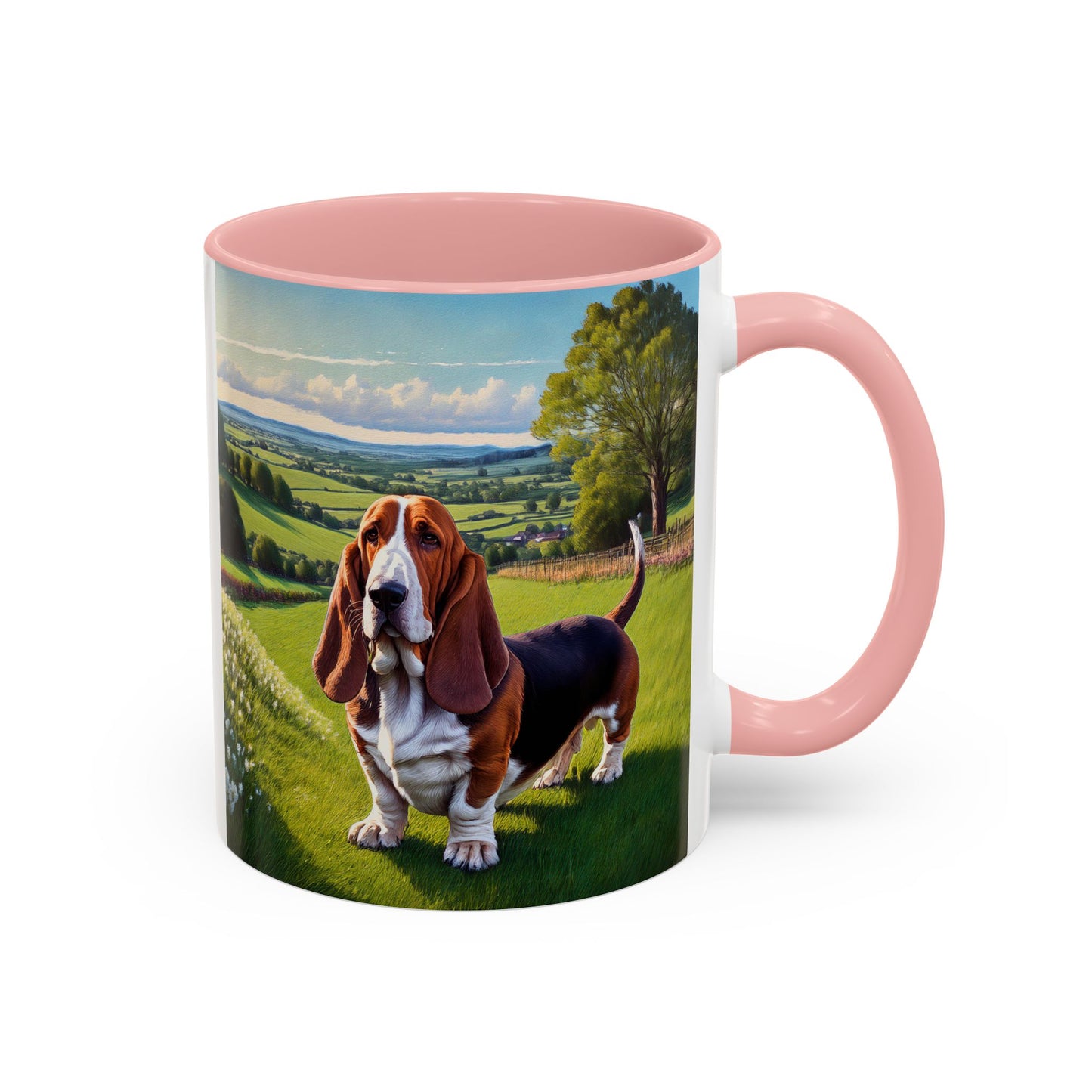 Basset Hound -- Ceramic Accent Coffee Mug (11, 15oz)