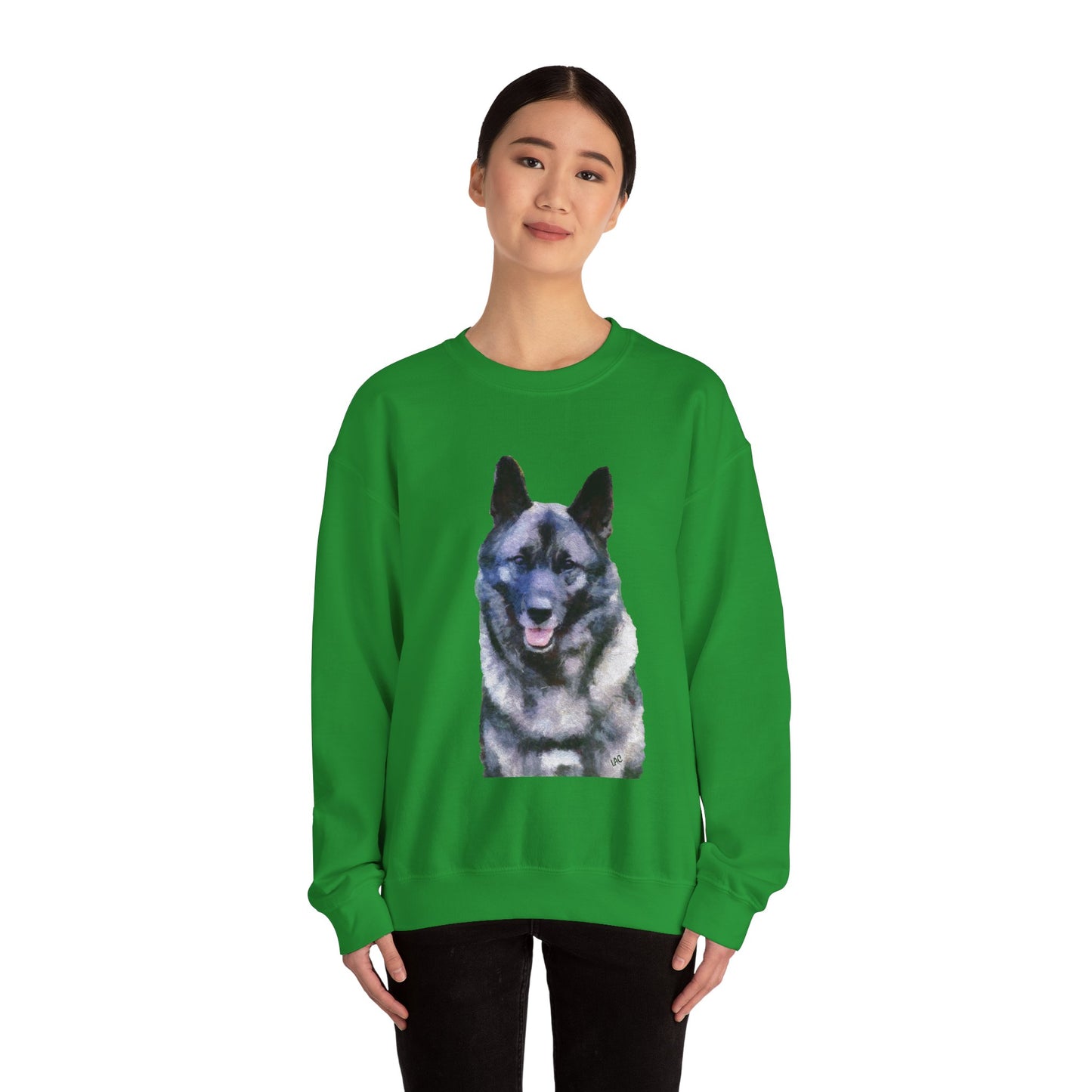 Norwegian Elkhound - Unisex 50/50 Crewneck Sweatshirt