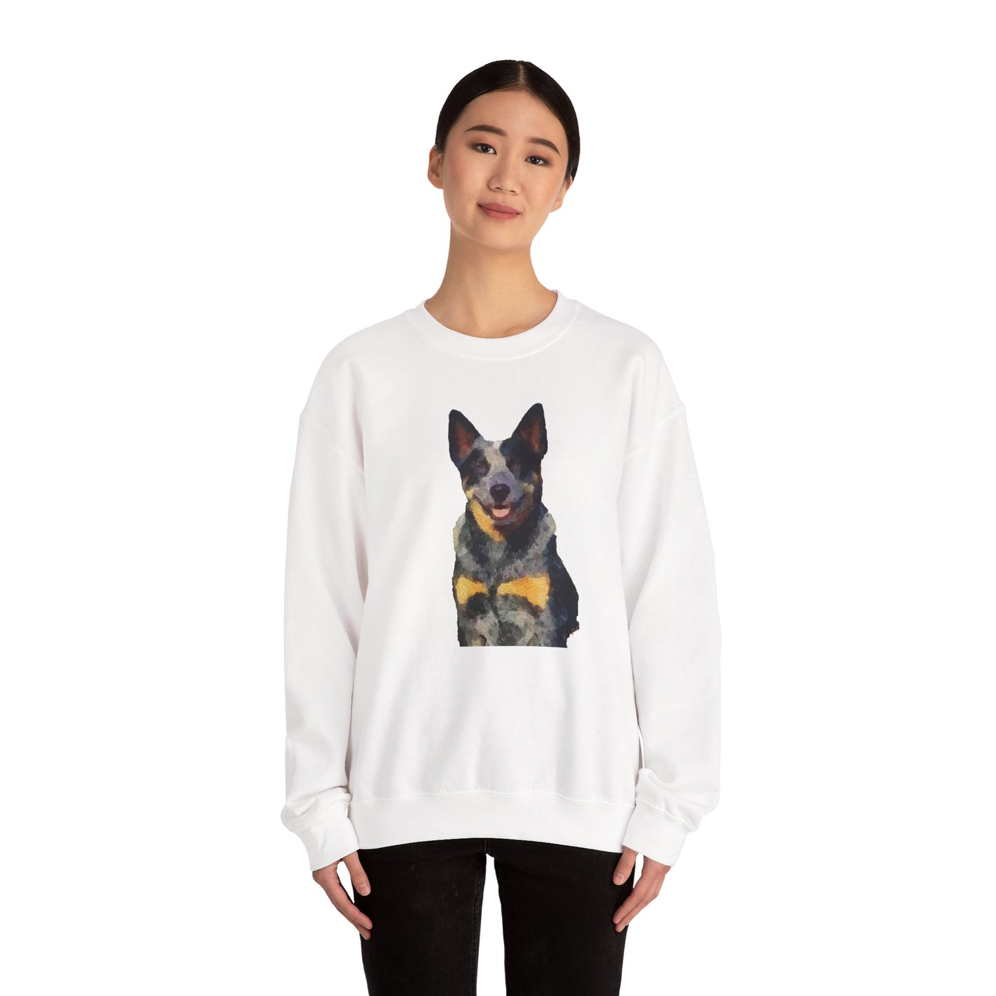 Blue Heeler 'Bailey' - Australian Cattle Dog Unisex 50/50 Crewneck Sweatshirt