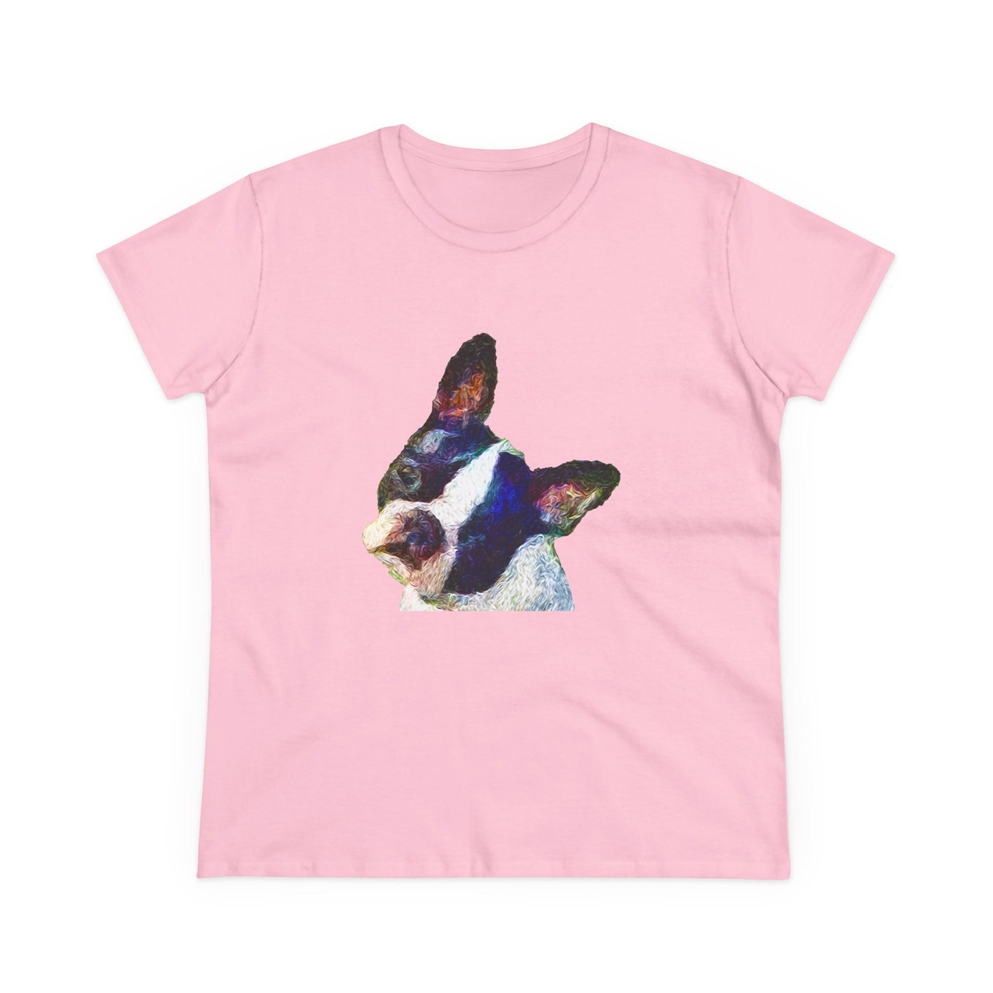 Boston Terrier 'Skipper' Women's Midweight Cotton Tee