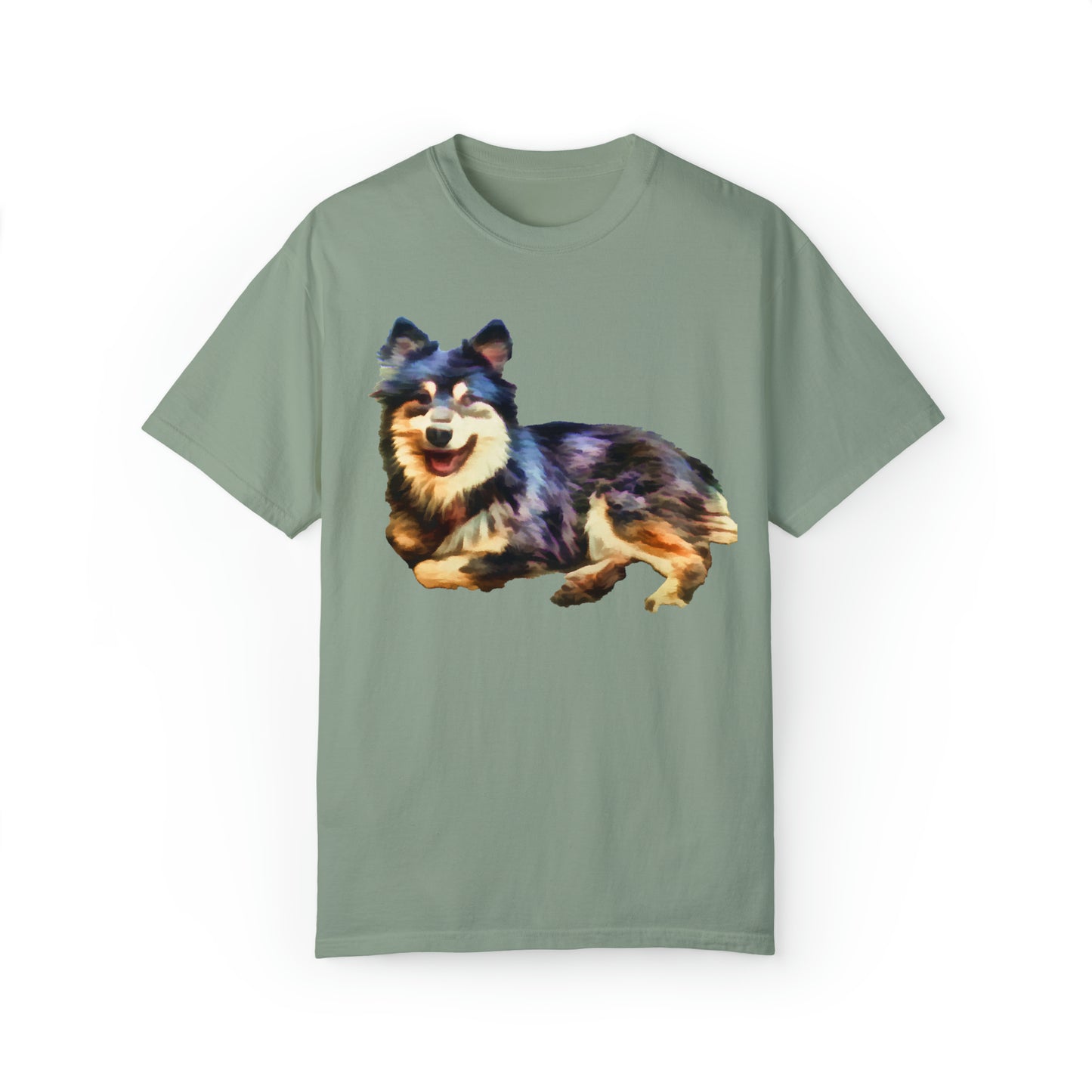Finnish Lapphund Unisex Relaxed Fit Garment-Dyed T-shirt