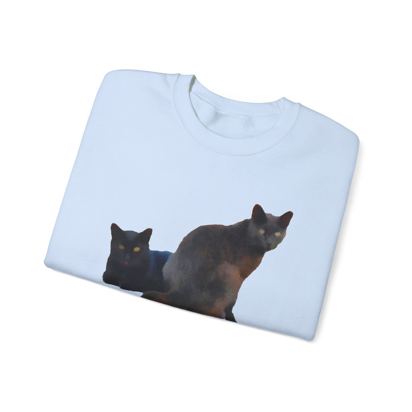 Black Cats 'Sifnos Sisters' Unisex 50/50 Crewneck Sweatshirt
