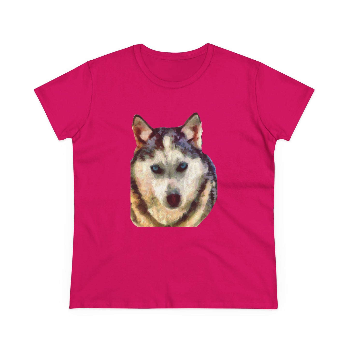 Siberian Husky "Sacha" Women's Midweight Cotton Tee