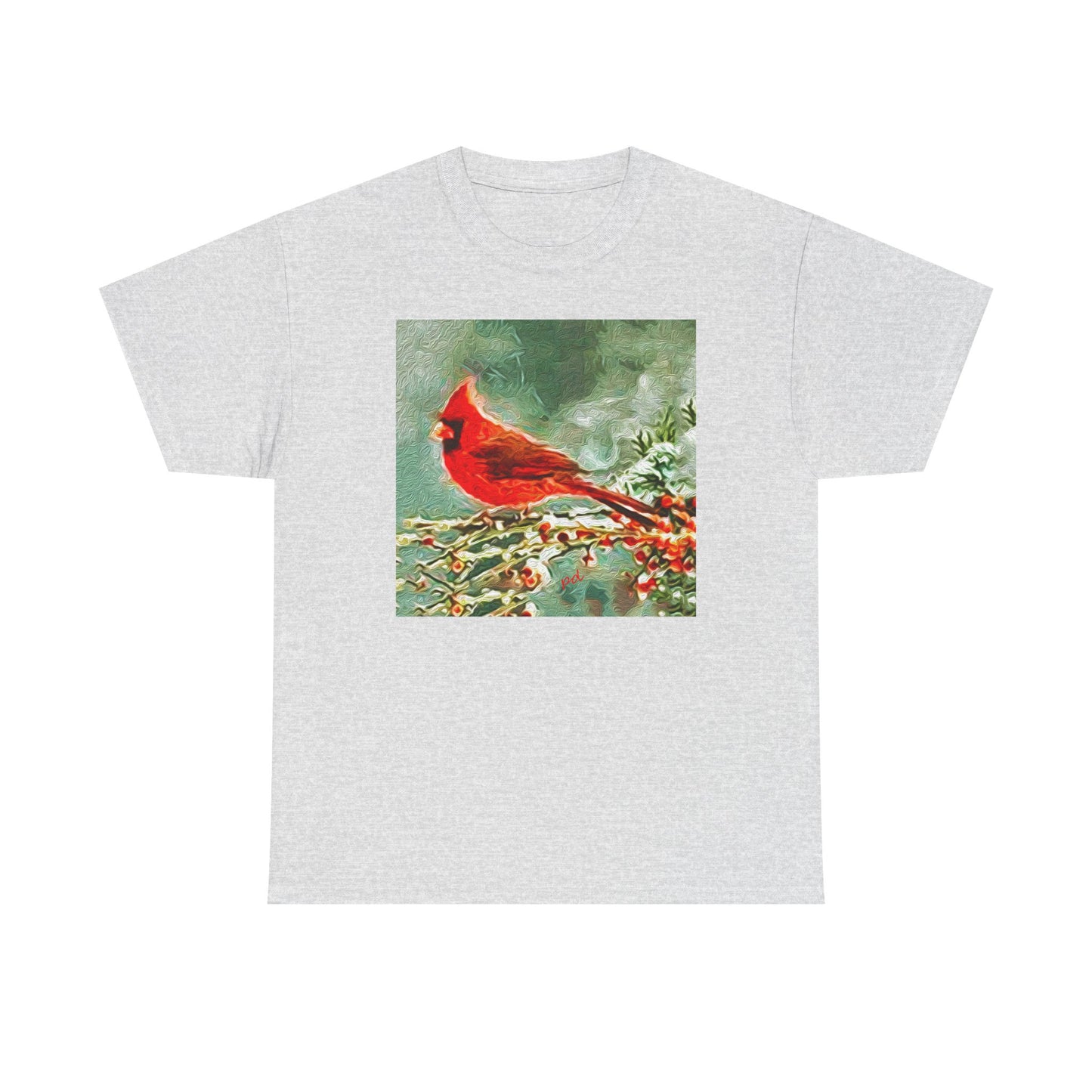 Winter Cardinal - Classic Heavy Cotton Tee