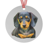 Dachshund 'Doxie 2' Metal Ornaments