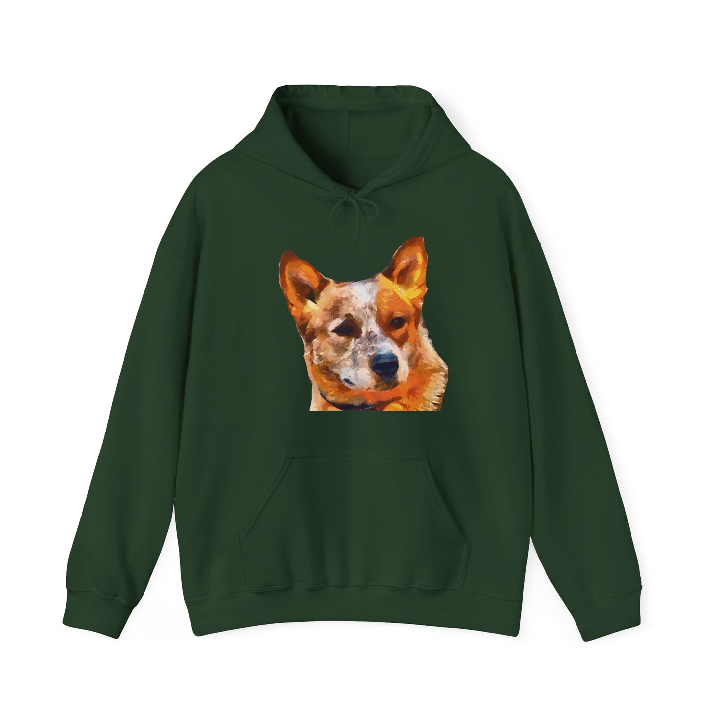 Whimsical Red Heeler - Australian Cattle Dog Unisex Hoodie