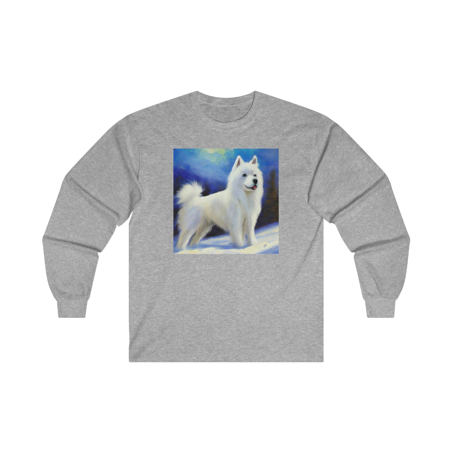 American Eskimo Dog Cotton Long Sleeve Tee – The Comfy Embrace of Adventure