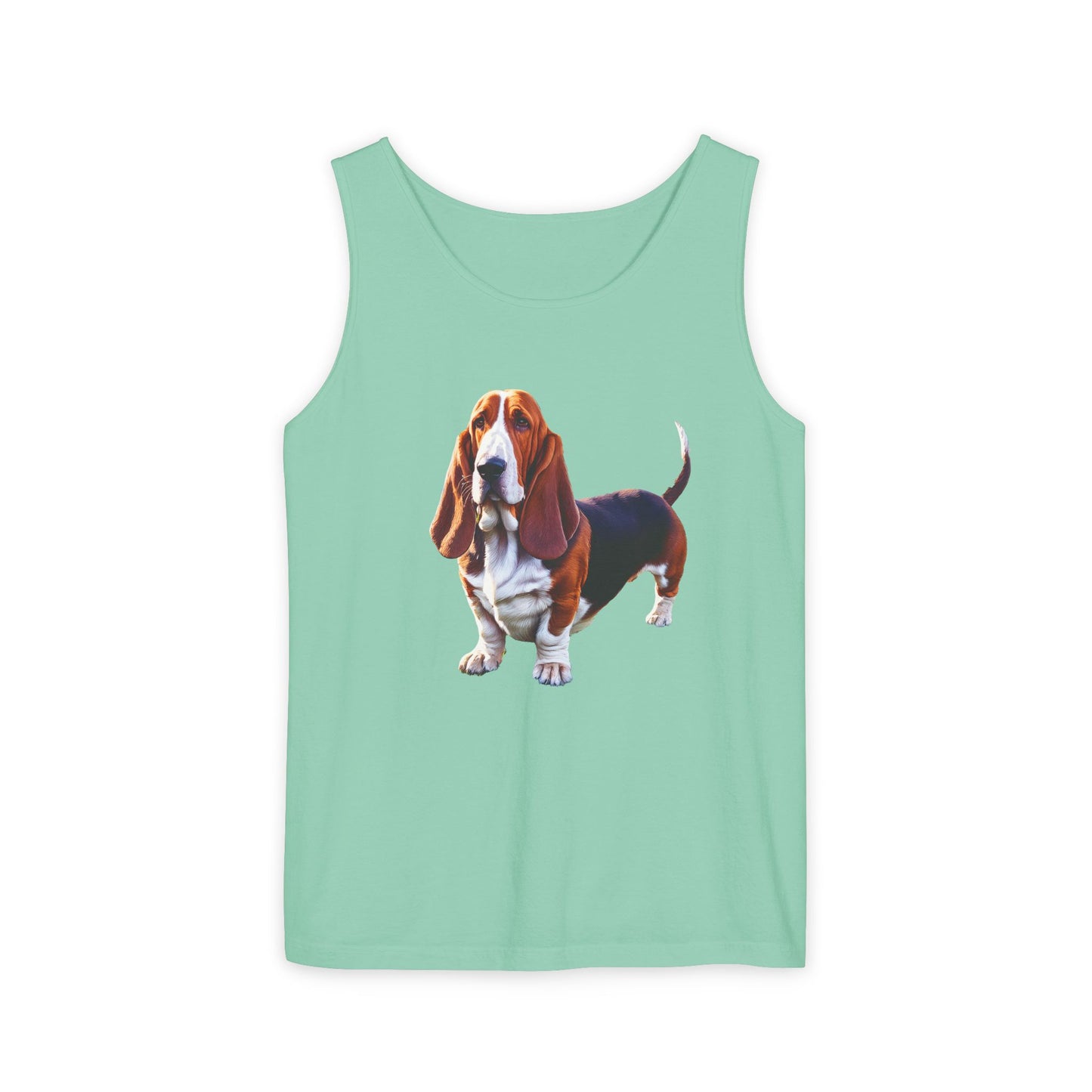 Basset Hound Unisex Relaxed Fit Garment-Dyed Tank Top