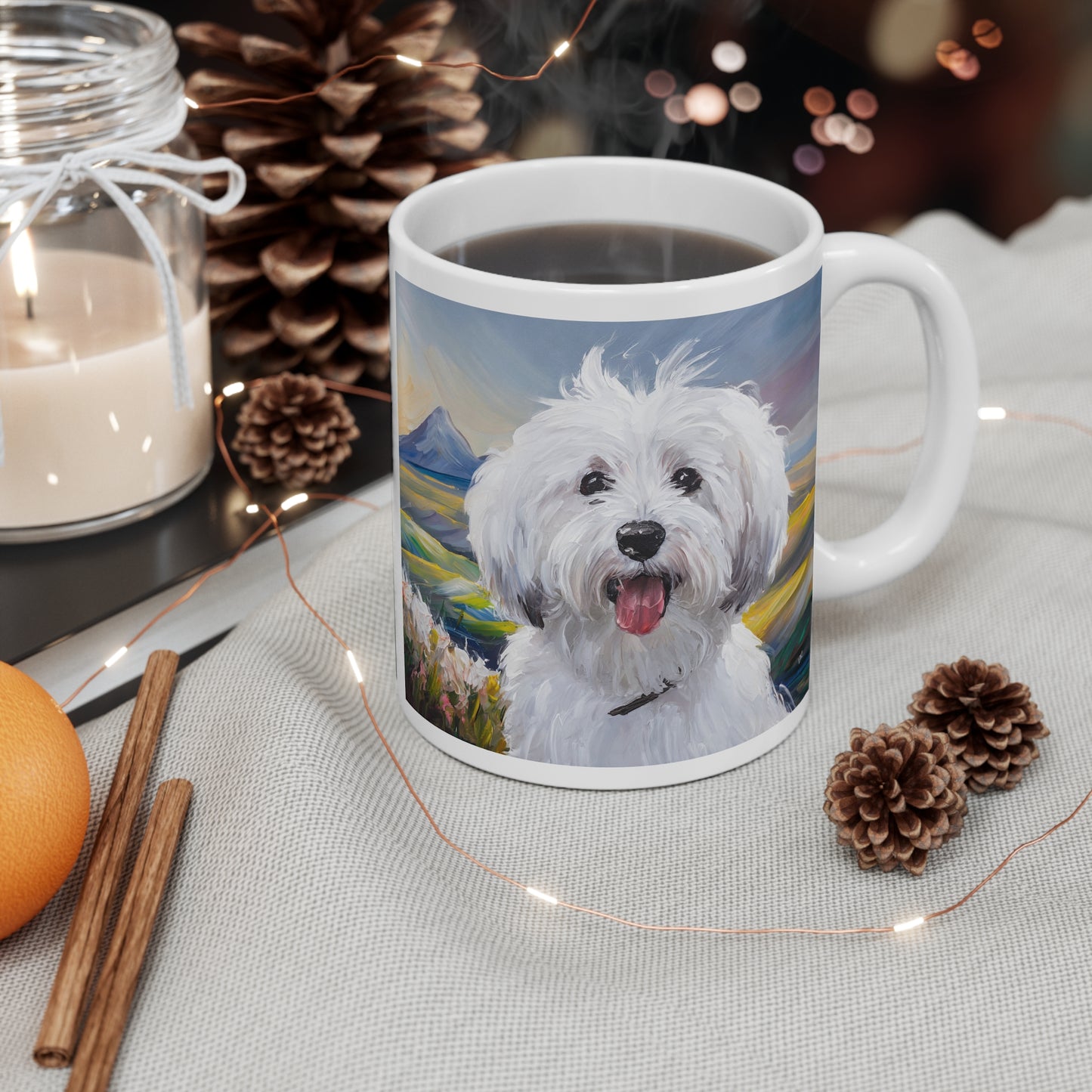 Coton Tulear Ceramic Mug 11oz: A Pawsitively Delightful Sip!