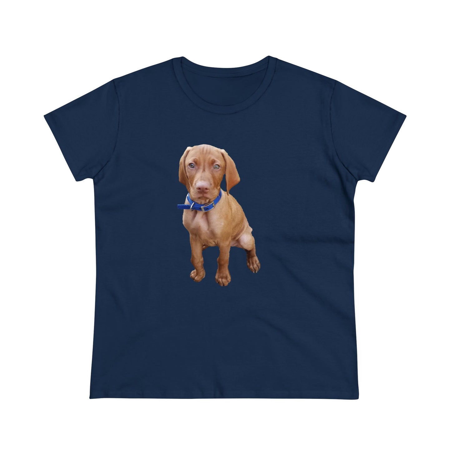 Hungarian Vizsla 'Augie'Women's Midweight Cotton Tee