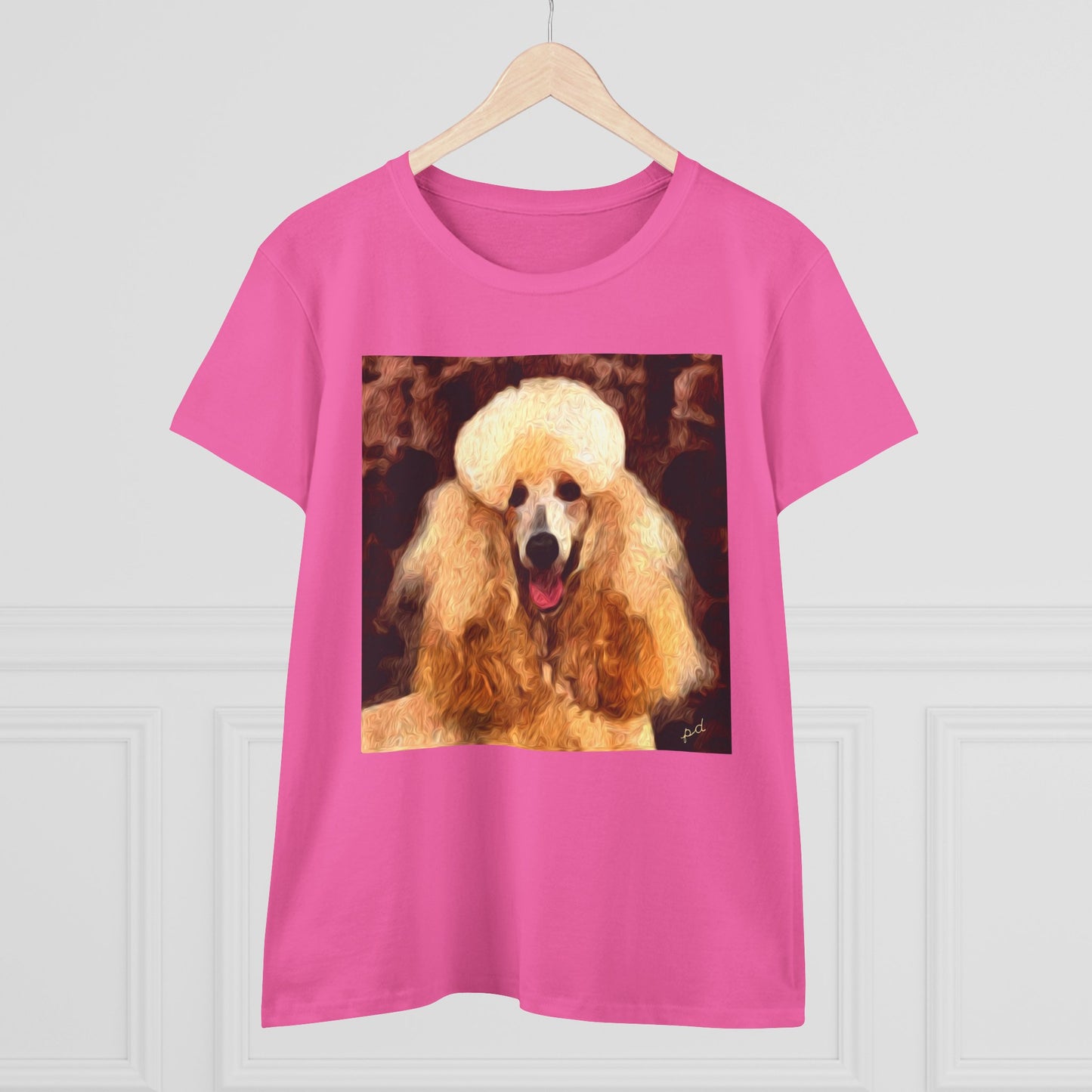 Poodle Women's Midweight Cotton Tee