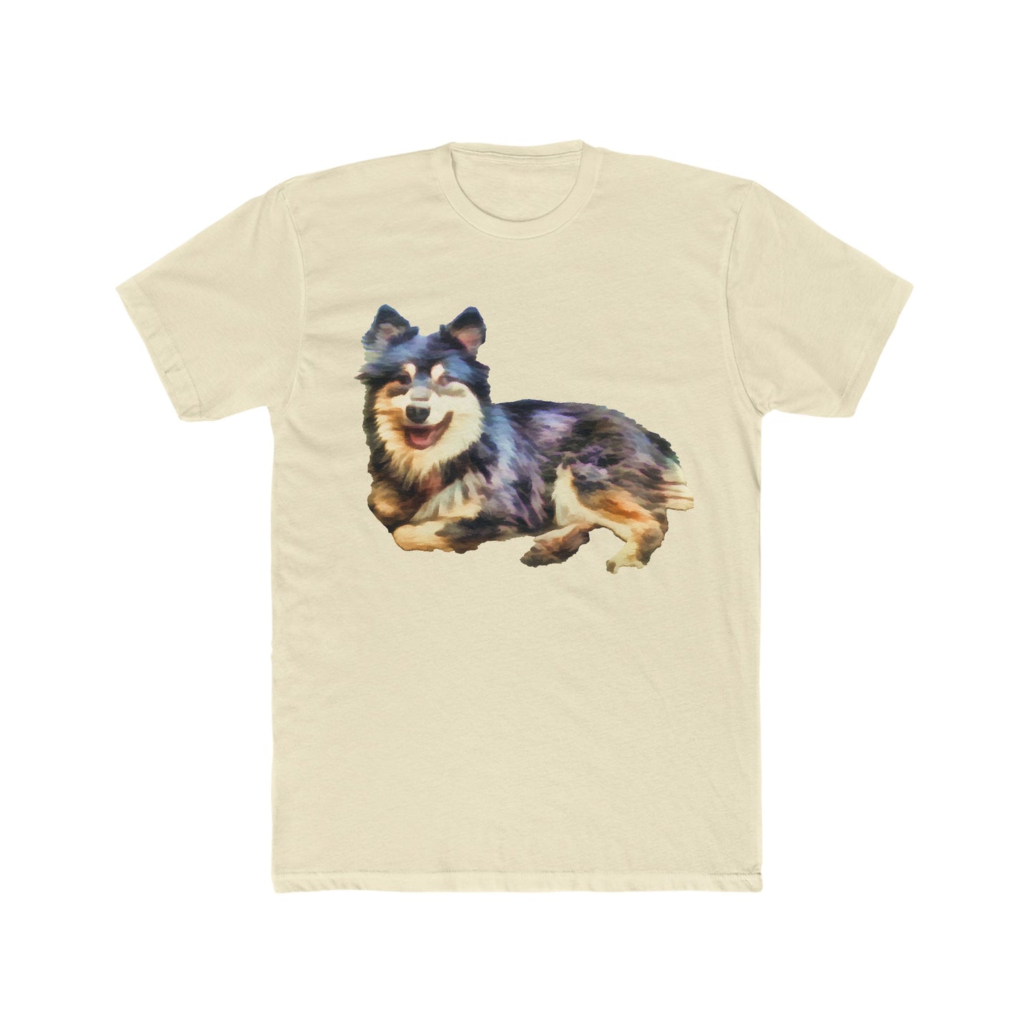 Finnish Lapphund Men's Fitted Cotton Crew Tee