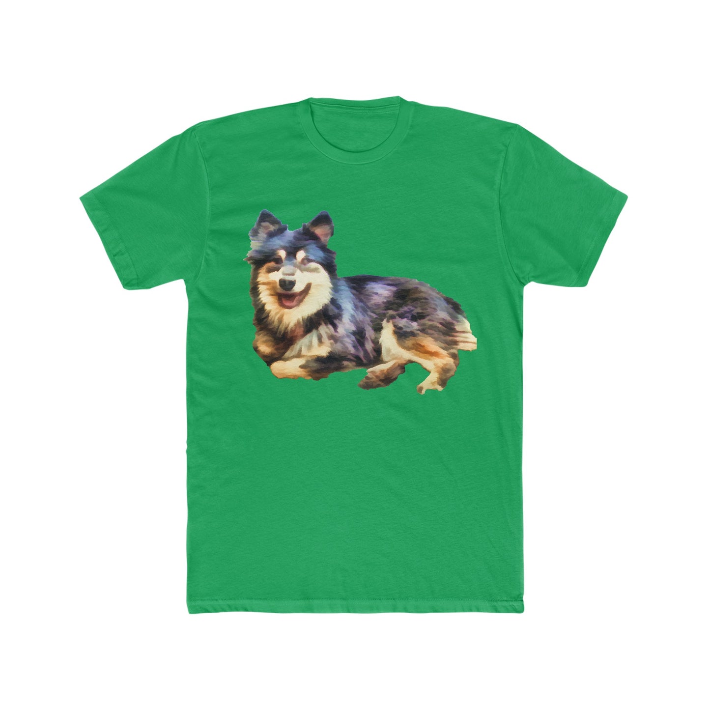 Finnish Lapphund Men's Fitted Cotton Crew Tee