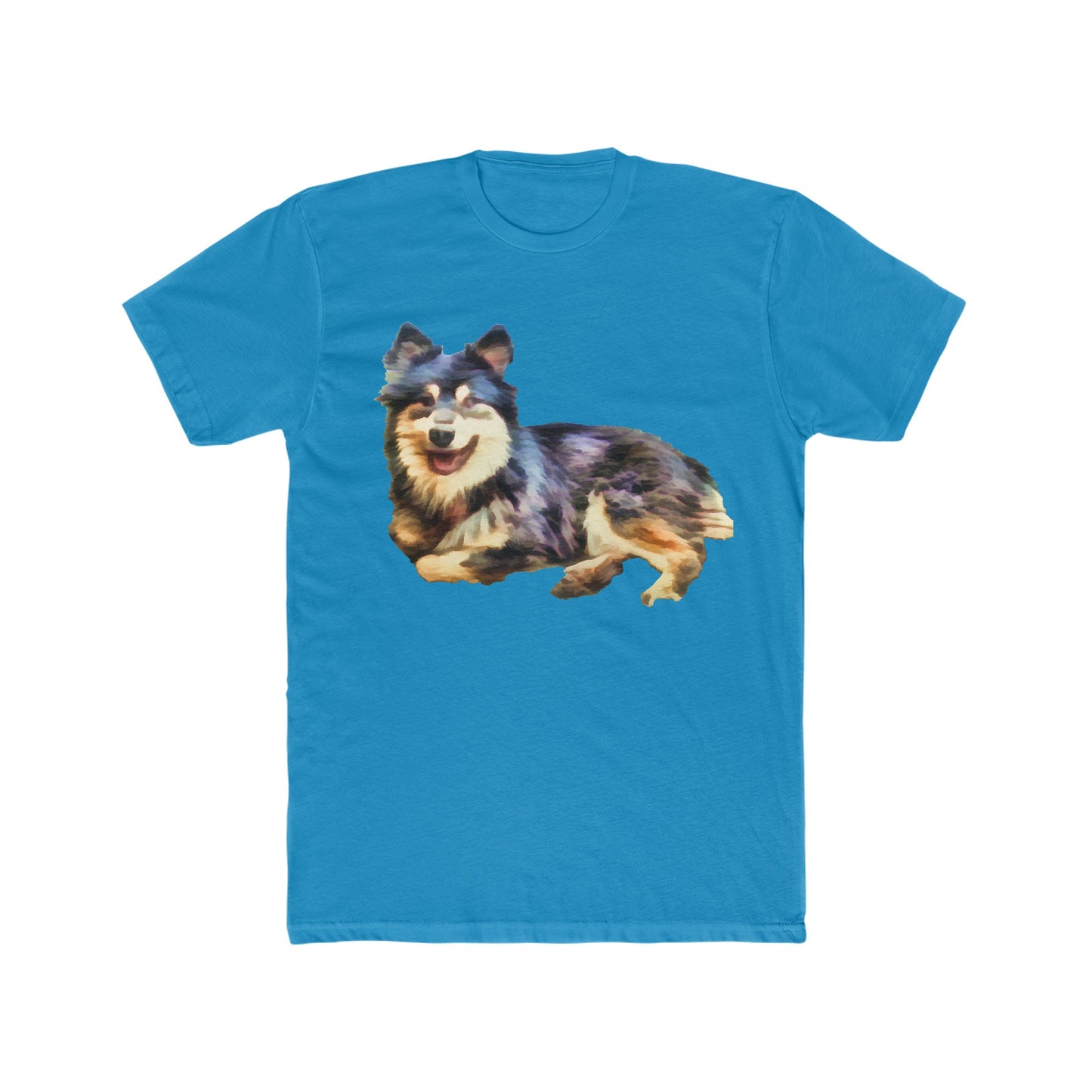 Finnish Lapphund Men's Fitted Cotton Crew Tee