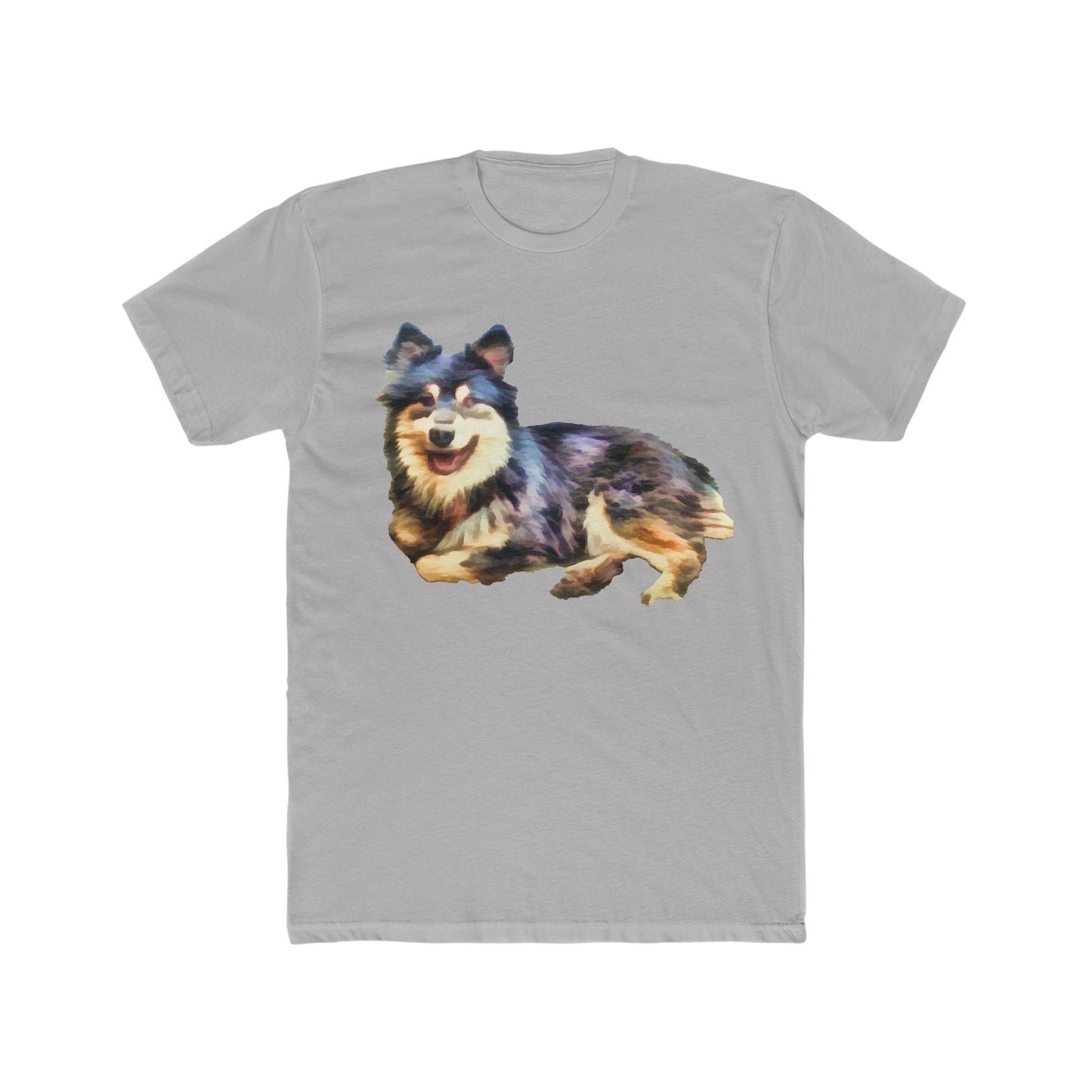 Finnish Lapphund Men's Fitted Cotton Crew Tee