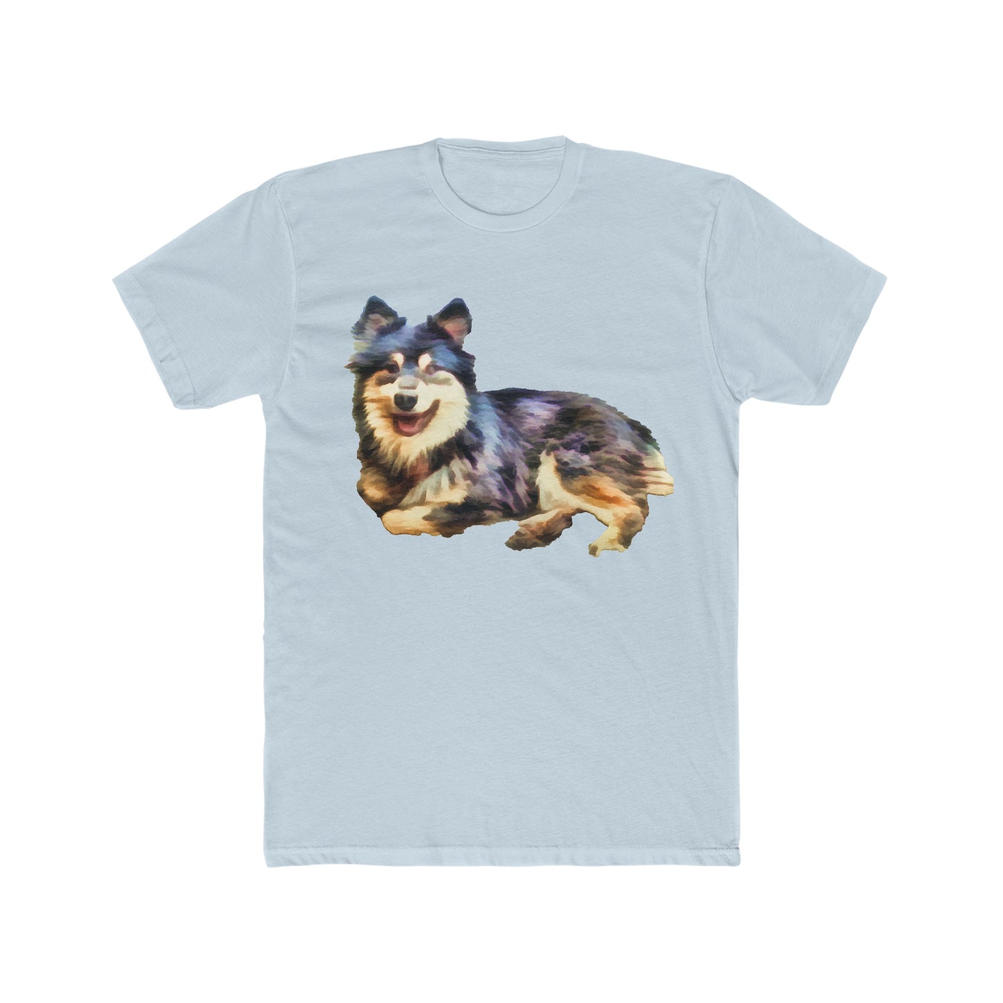Finnish Lapphund Men's Fitted Cotton Crew Tee
