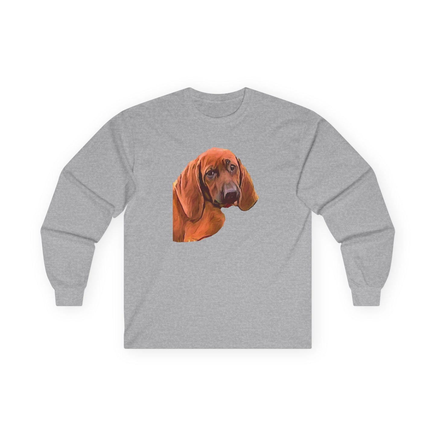 Redbone Coonhound - Unisex Cotton Long Sleeve Tee