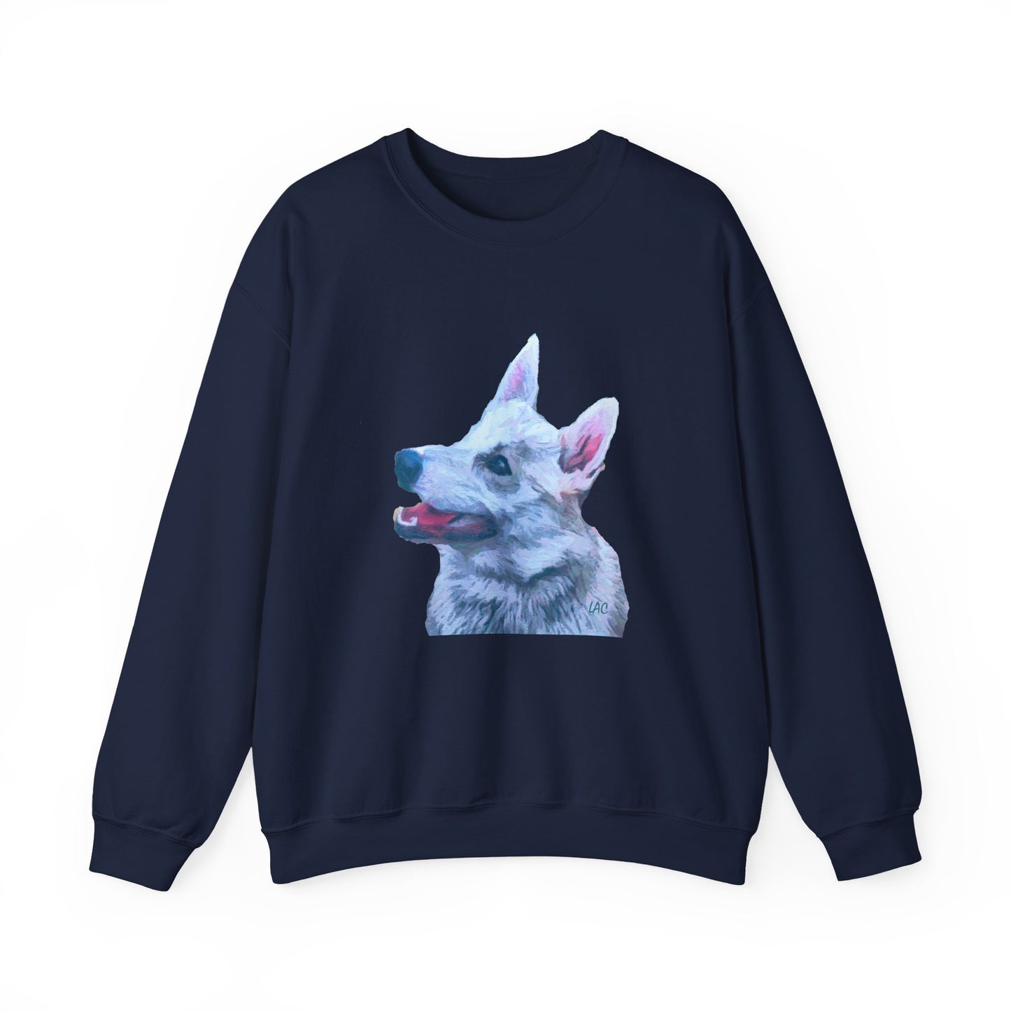 Norwegian Buhund Unisex 50/50 Crewneck Sweatshirt