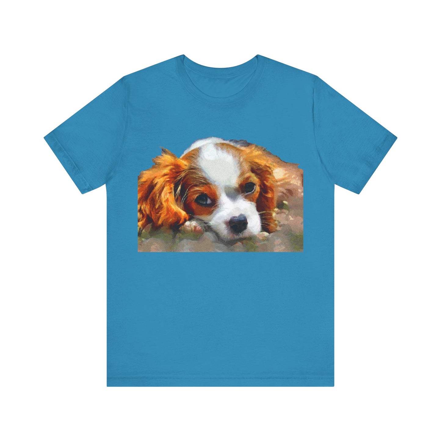 King Charles Spaniel 'Puppy #1' Unisex Jersey Short Sleeve Tee