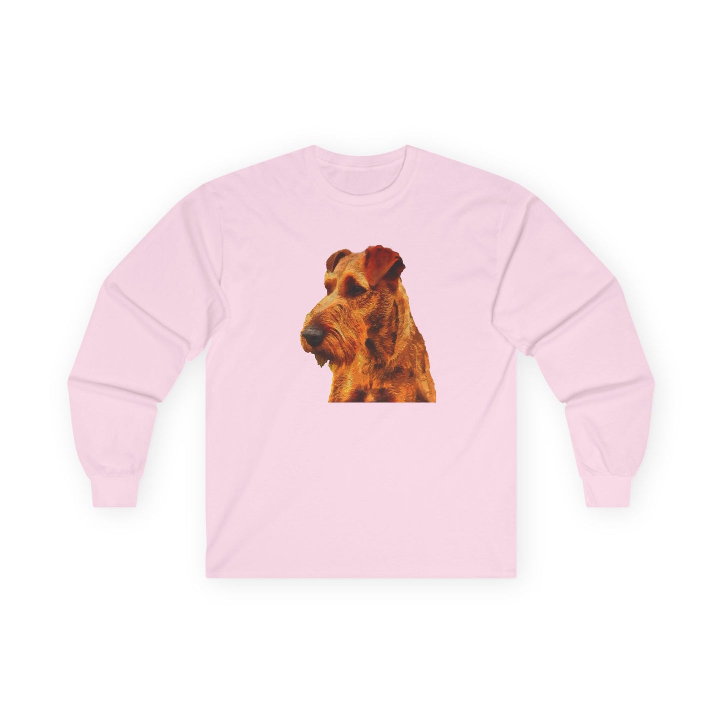 Irish Terrier 'Jocko' Unisex Cotton Long Sleeve Tee