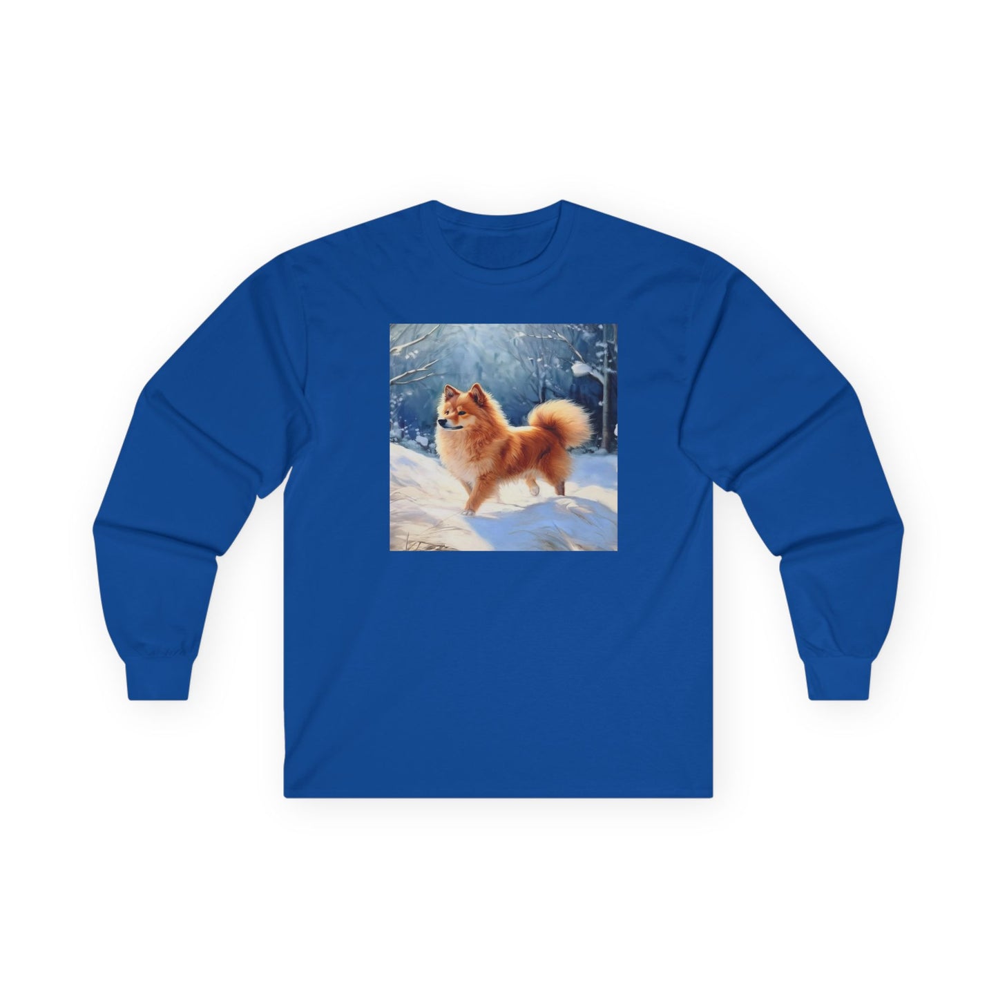 Finnish Spitz Unisex Classic Cotton Long Sleeve Tee