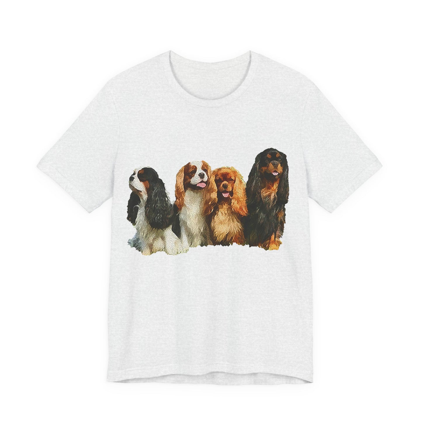 King Charles Spaniels 'Cavalier Club' Unisex Jersey Short Sleeve Tee