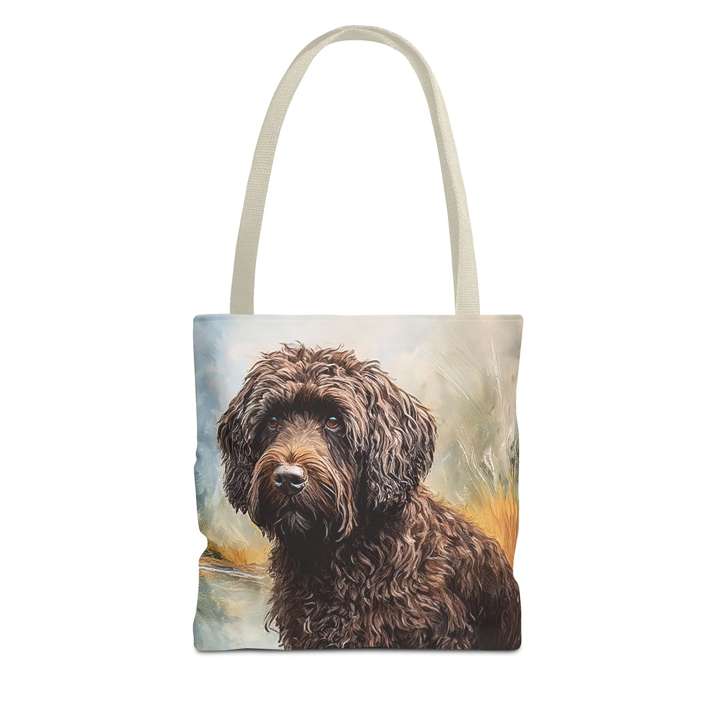 Barbet Polyester Tote Bag - Artistic Elegance for Everyday Adventures