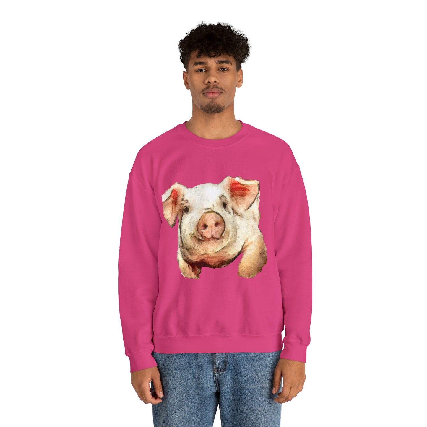 Pig 'Petunia' Unisex 50/50 Crewneck Sweatshirt