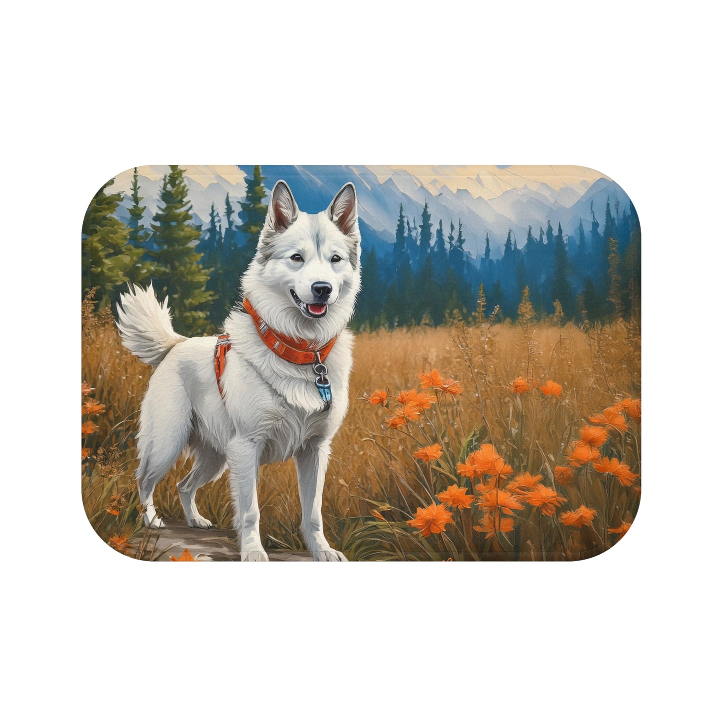 Yakutian Laika Bathroom Rug Mat
